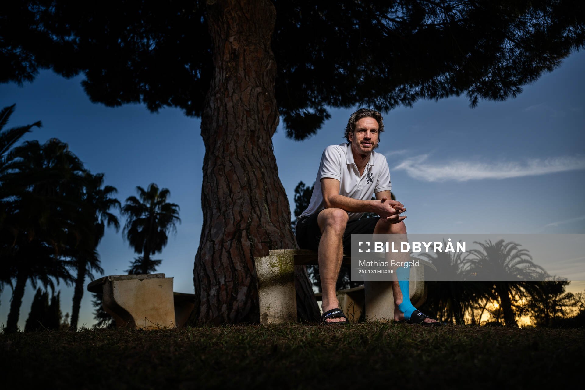 IFK Göteborgs Gustav Svensson poserar för ett porträtt den 31 januari 2025 i Alvor. 
