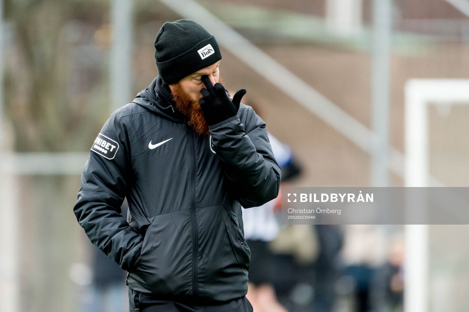 Landskronas tränare Max Mölder deppar