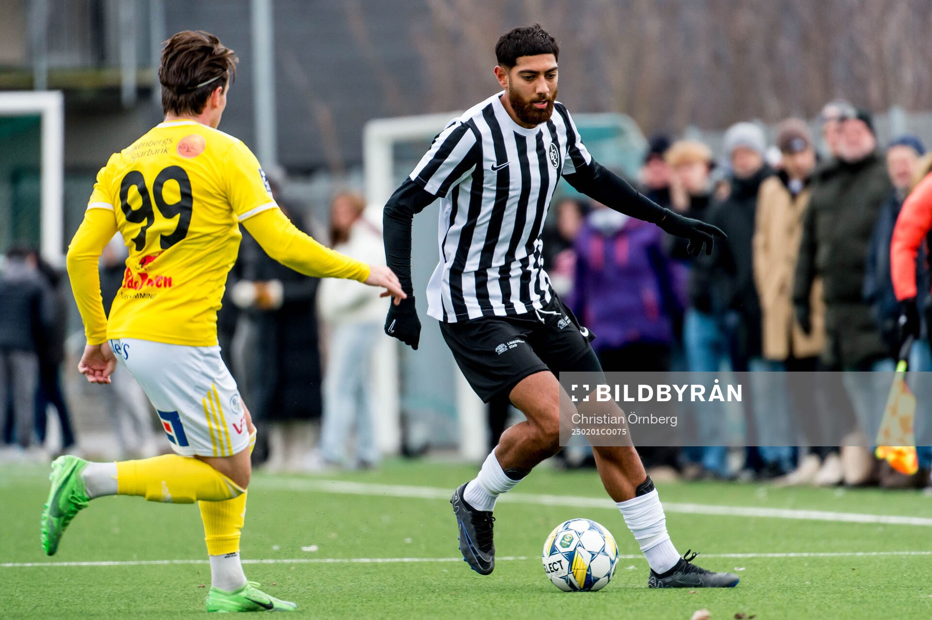 Falkenbergs Oskar Lindberg och Landskronas Rassa Rahmani