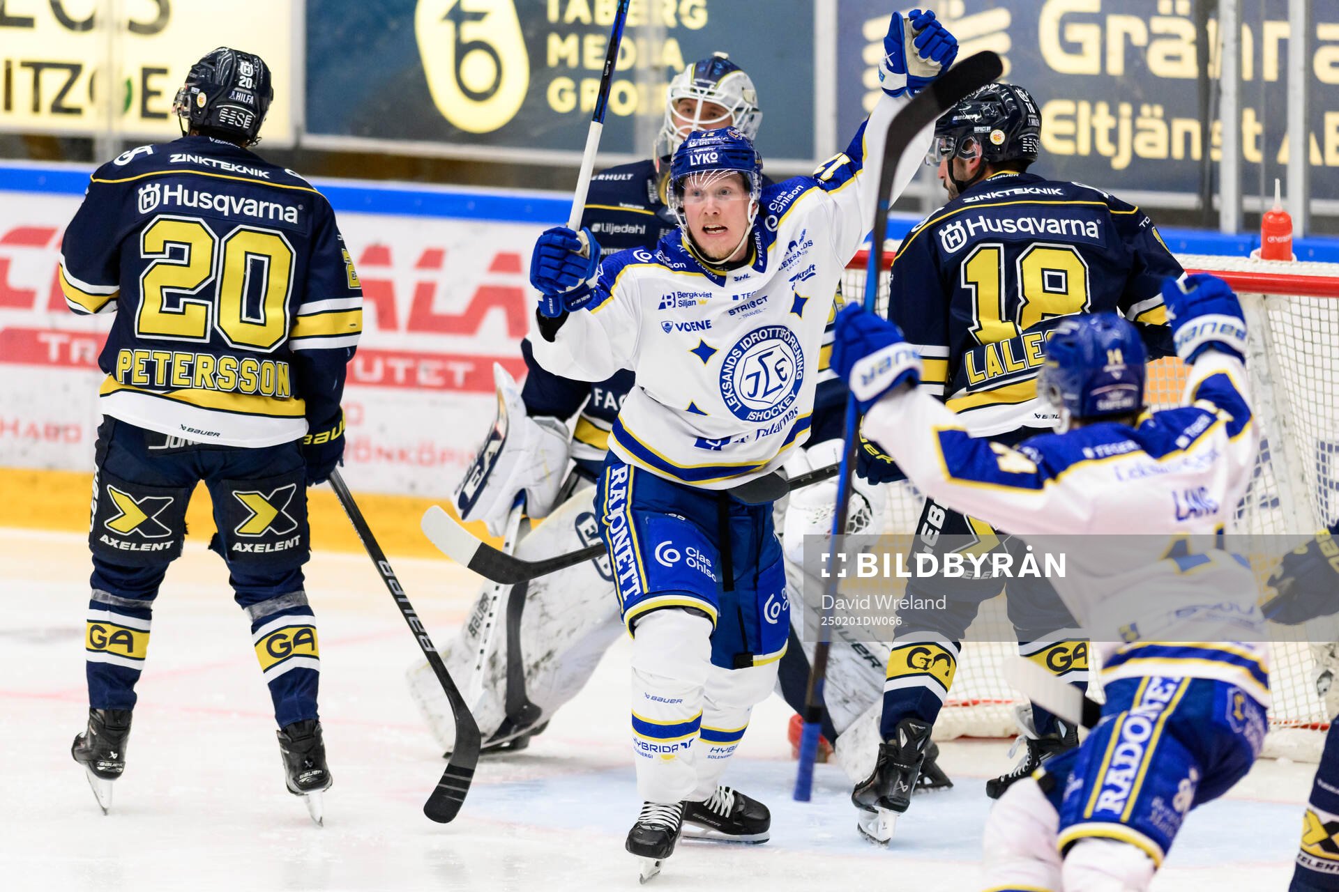 Leksands Kalle Östman jublar