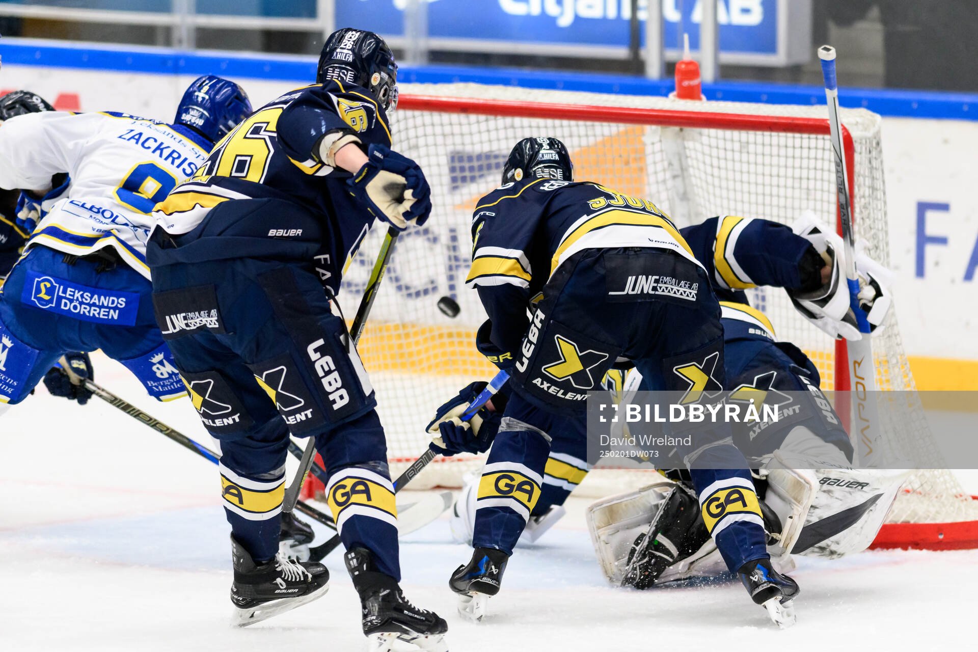 Leksands Patrik Zackrisson gör 1-2