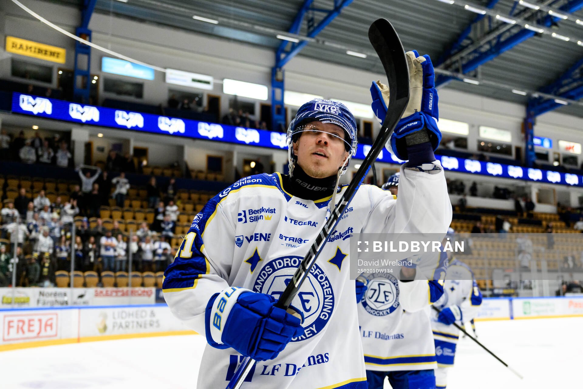 Leksands Joonas Lyytinen jublar