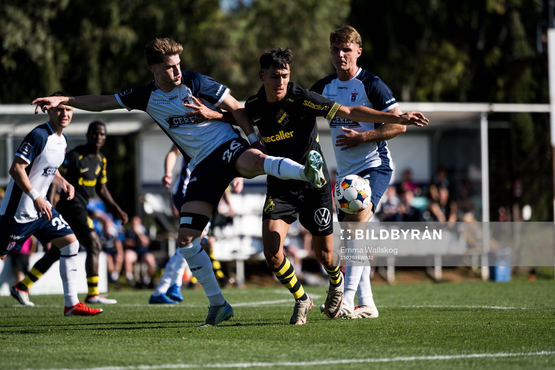 Jacob Andersen and Max Power of AGF Århus and Danilo