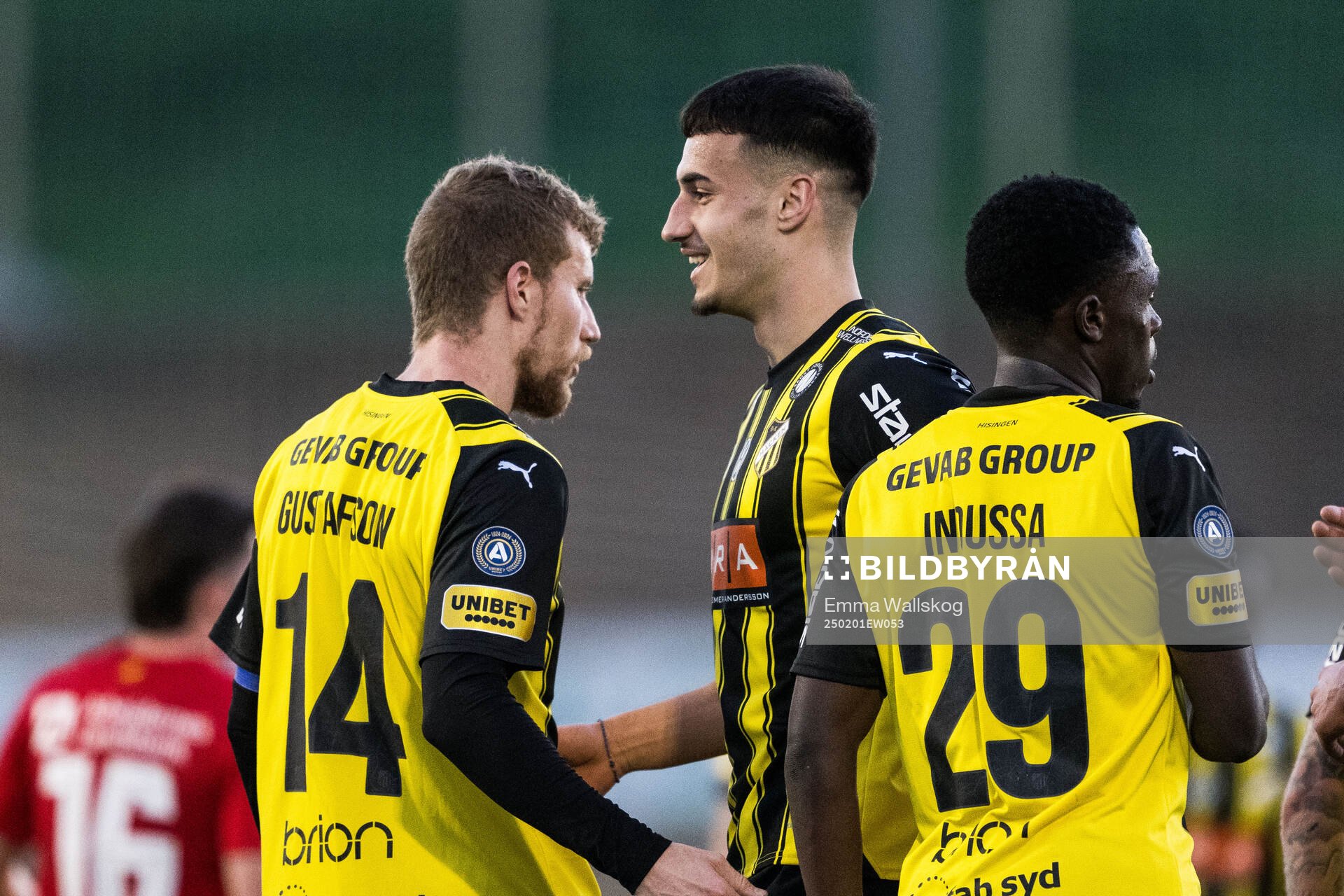 Simon Gustafson and Srdjan Hrstic of Häcken celebrates