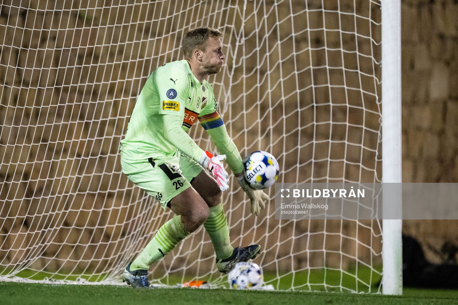 Goalkeeper Peter Abrahamsson of Häcken