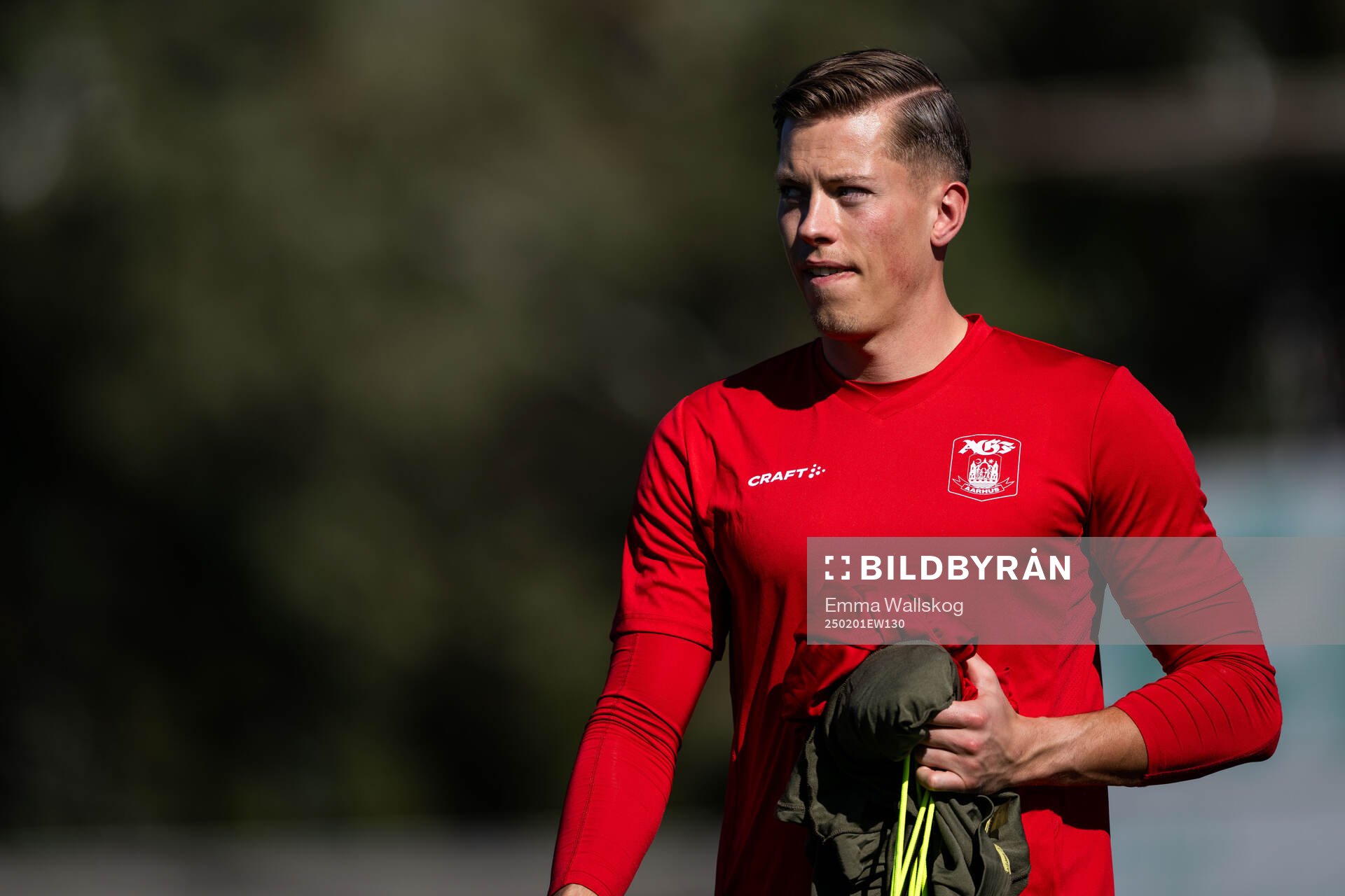 Goalkeeper Leopold Wahlstedt of AGF Århus