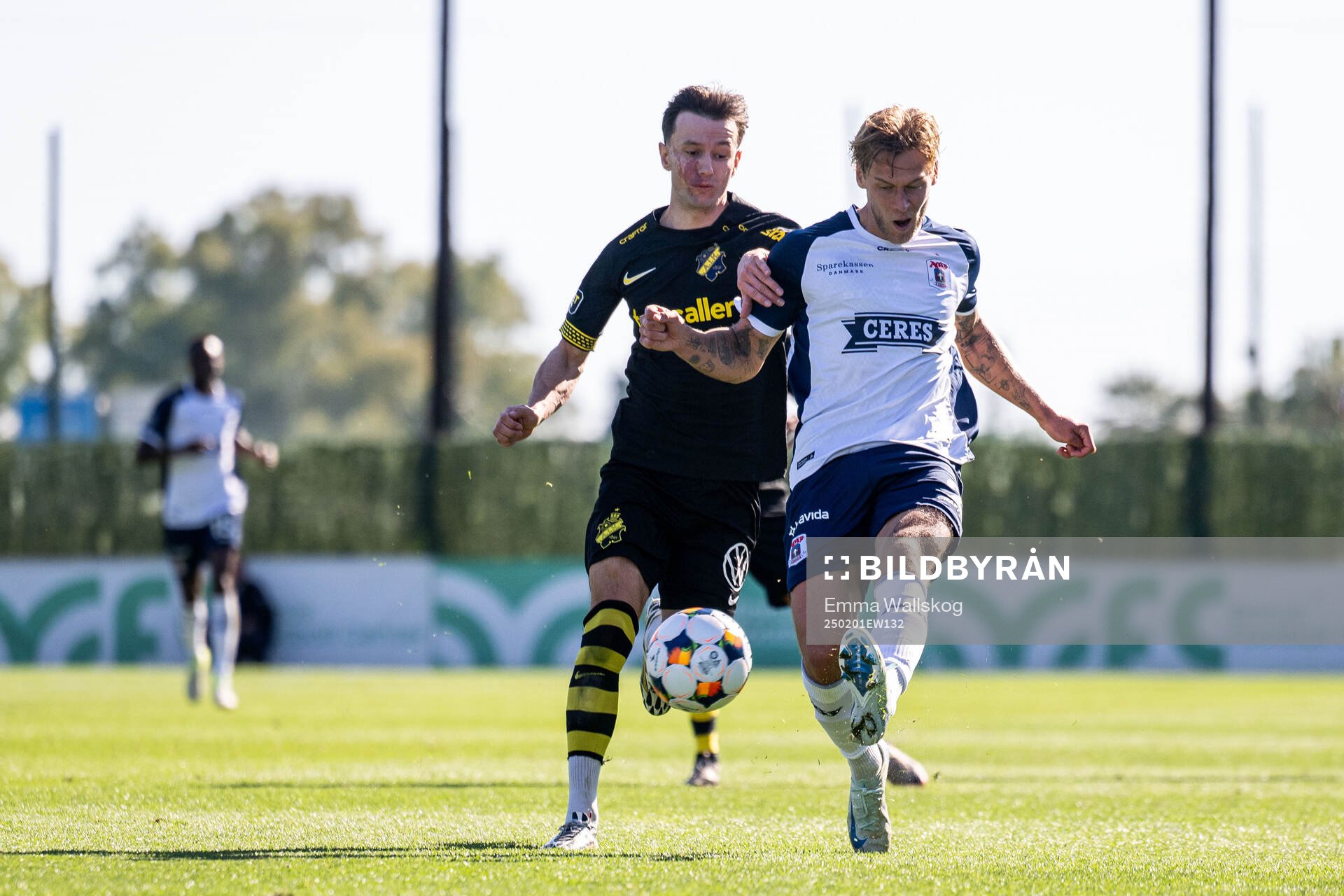 Danilo Al-Saed of AIK and Felix Beijmo of AGF Århus