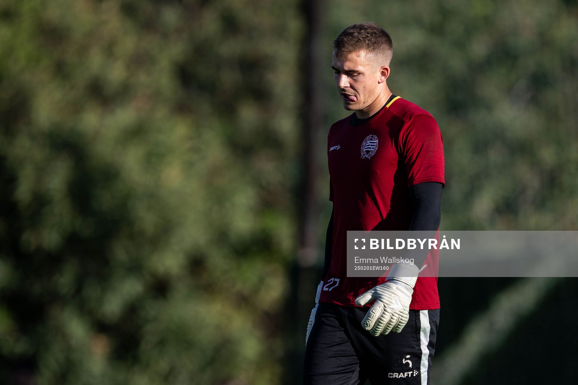 Hammarbys målvakt Felix Jakobsson deppar