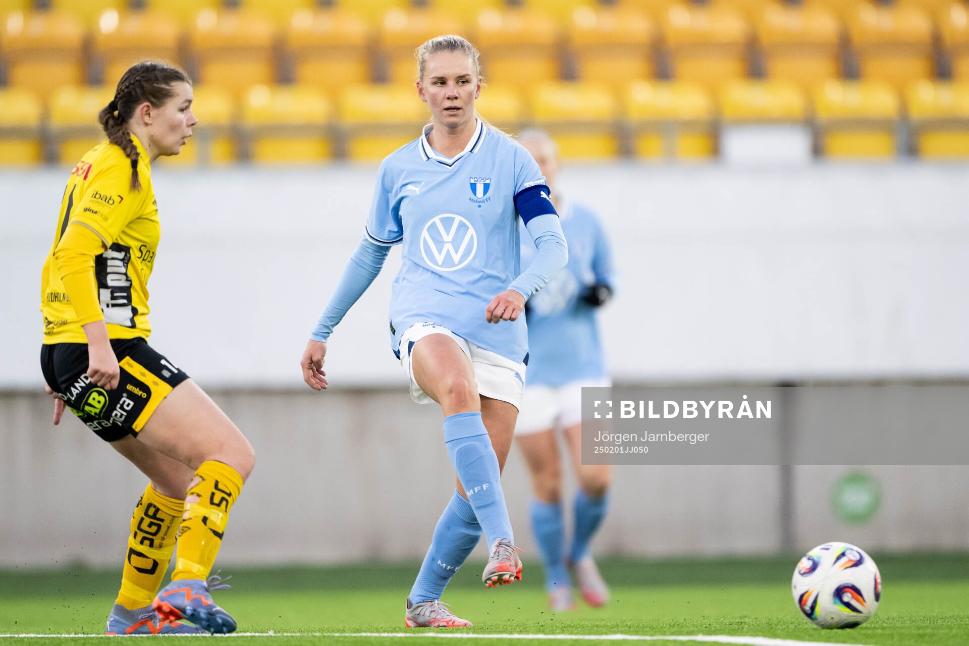 Elfsborgs Elin Flakberg och Malmö FFs Nellie Lilja