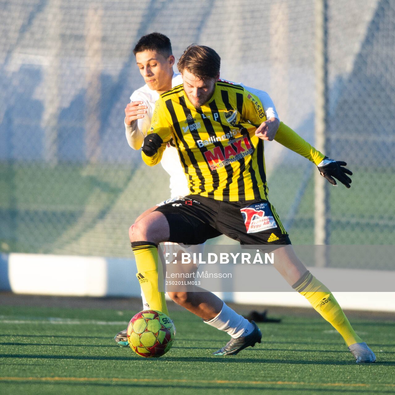 IFK Hässleholms Elliot Pramberg i träningsmatchen mellan
