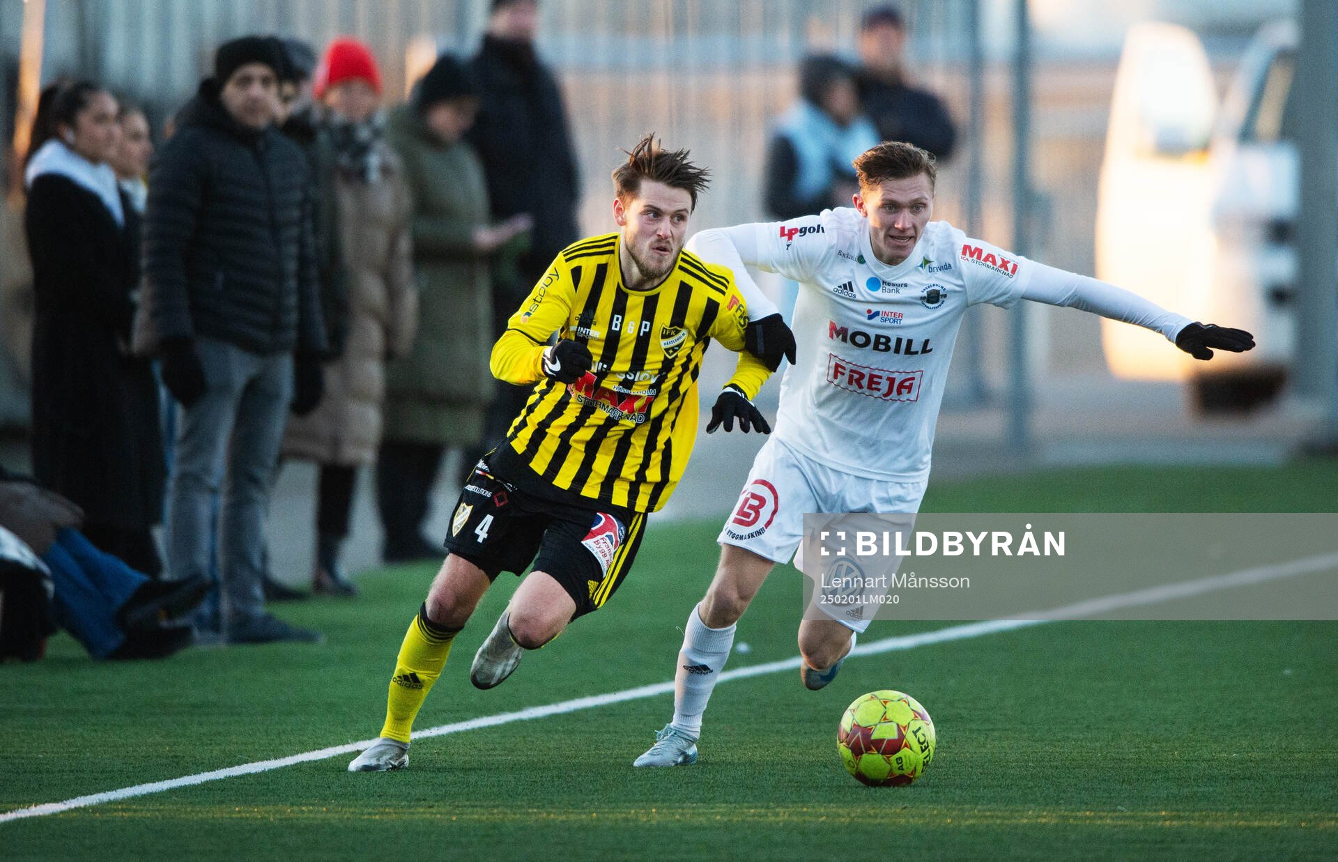IFK Hässleholms Elliot Pramberg i träningsmatchen mellan