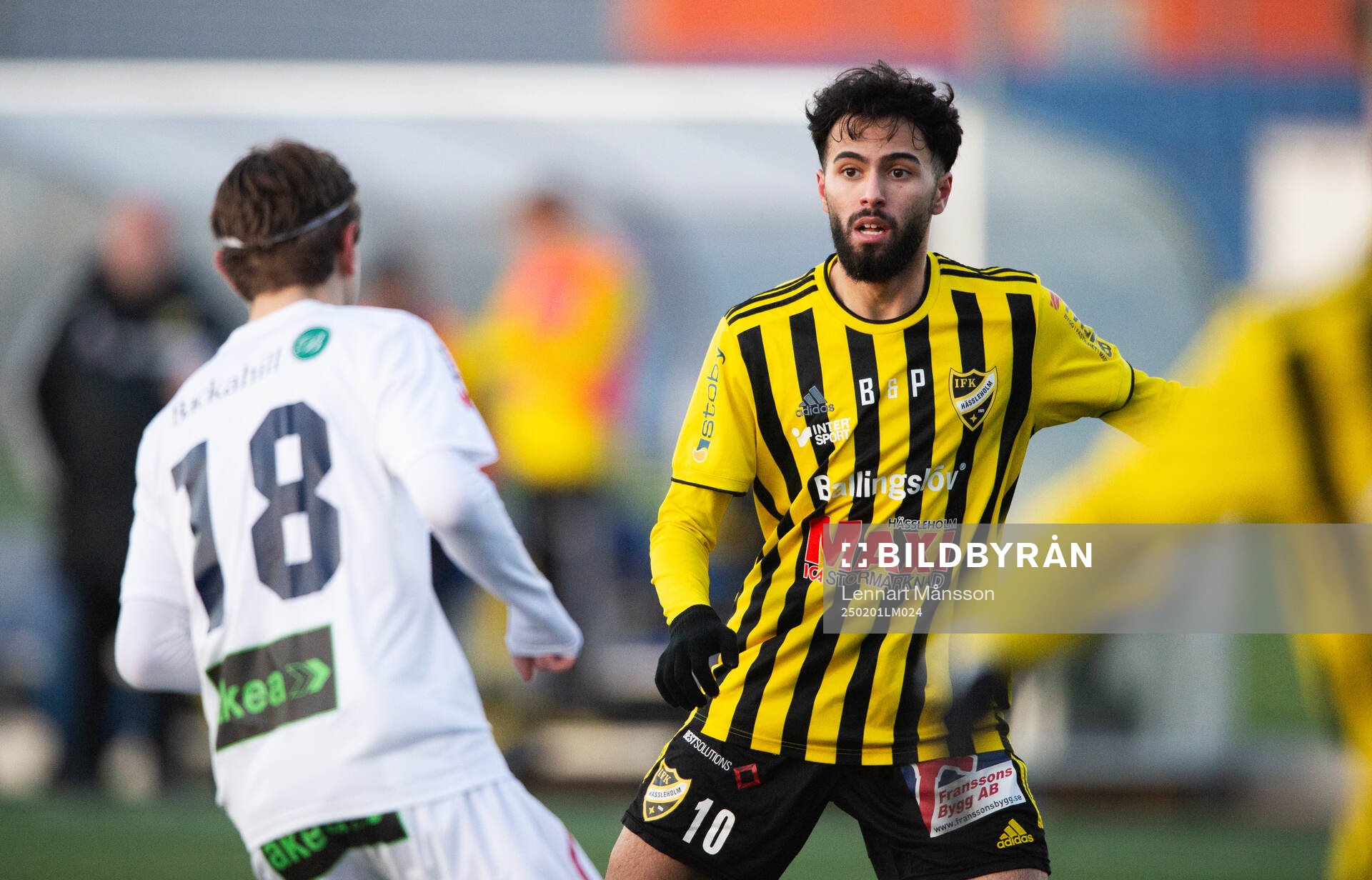 IFK Hässleholms Rahel Omar Nader i träningsmatchen mellan