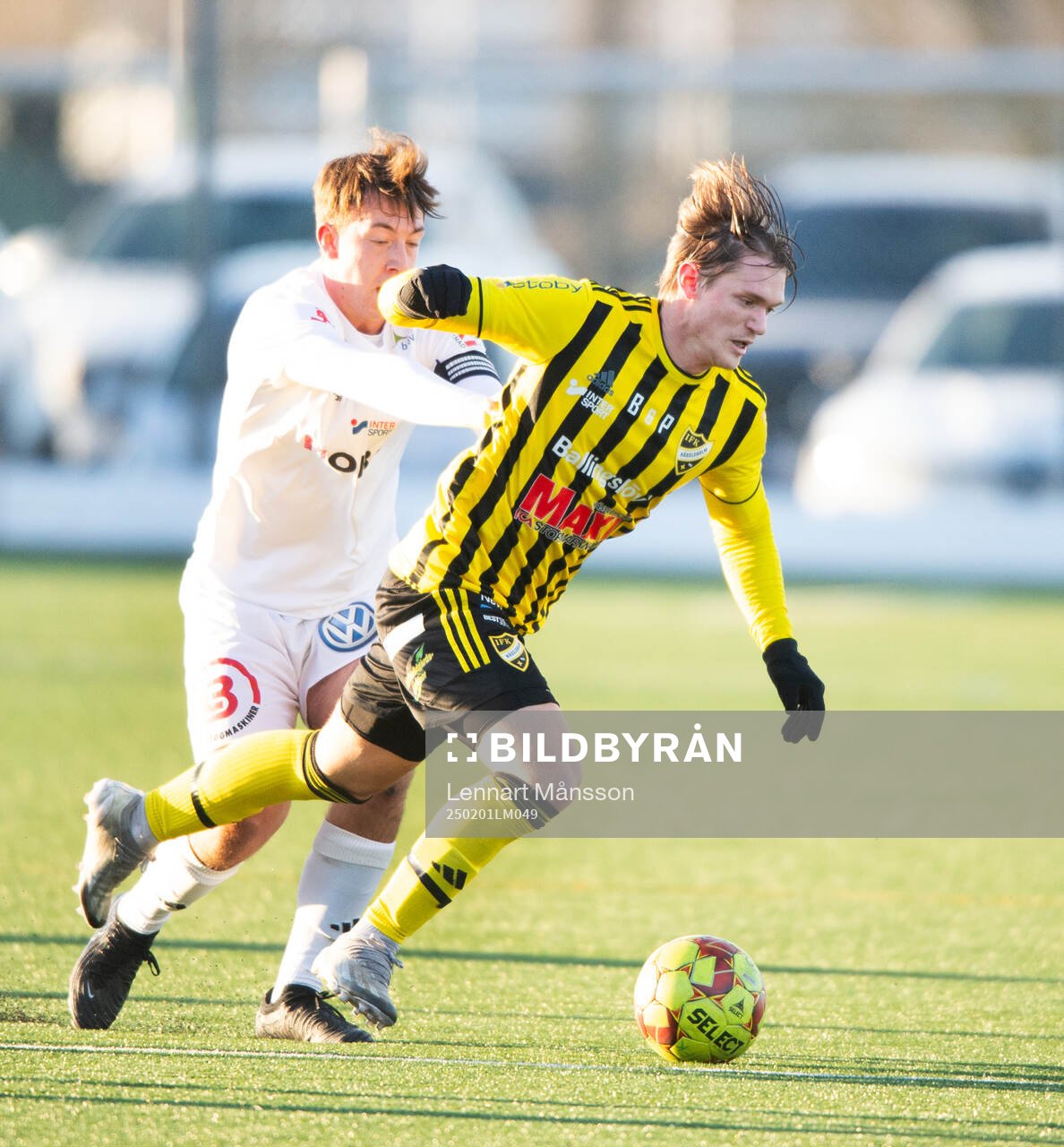 IFK Hässleholms Kasper Månsson i träningsmatchen mellan