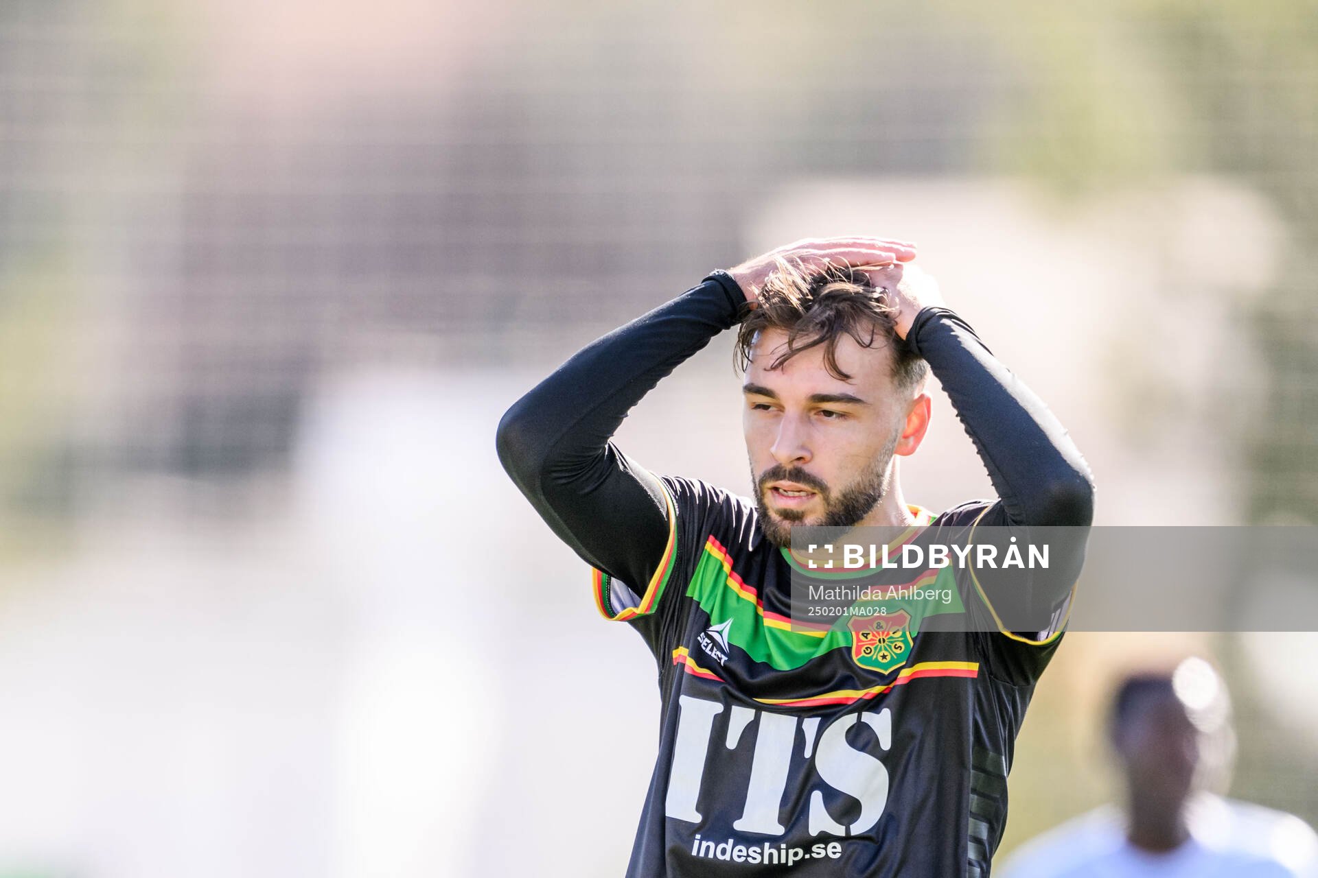 Edvin Becirovic of GAIS looks dejected