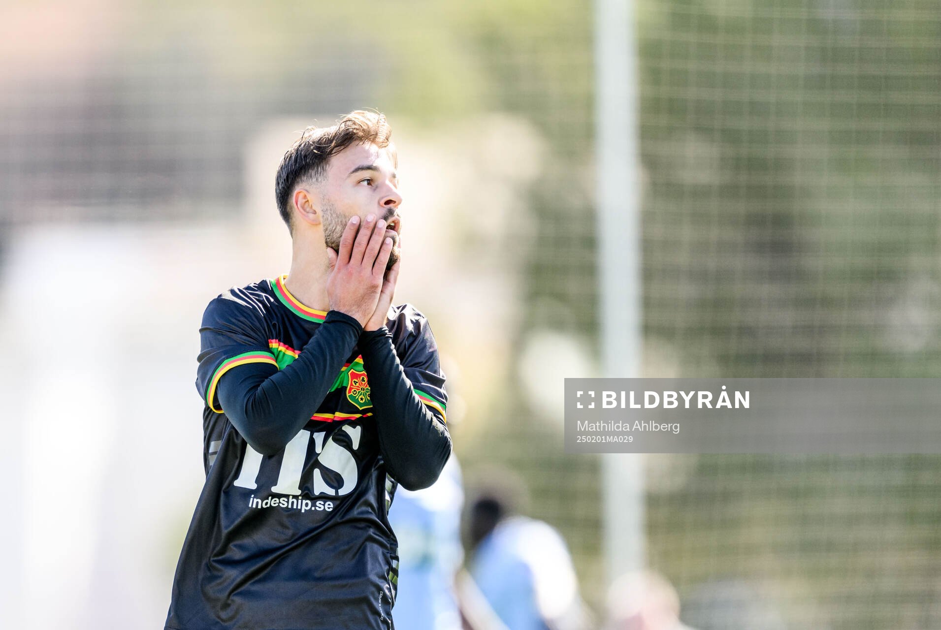 Edvin Becirovic of GAIS looks dejected