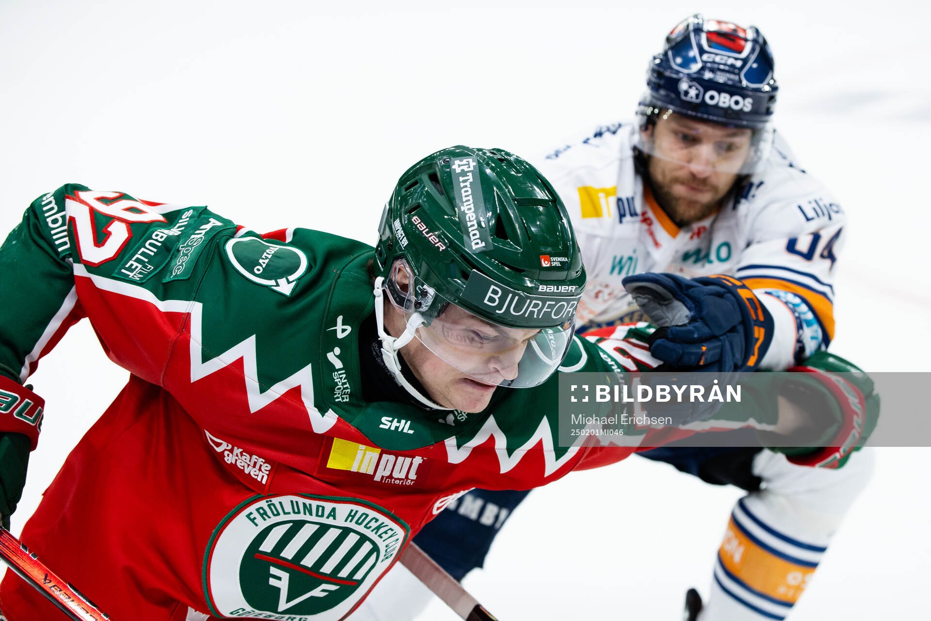 Frölundas Filip Cederqvist och Växjös Eric Martinsson
