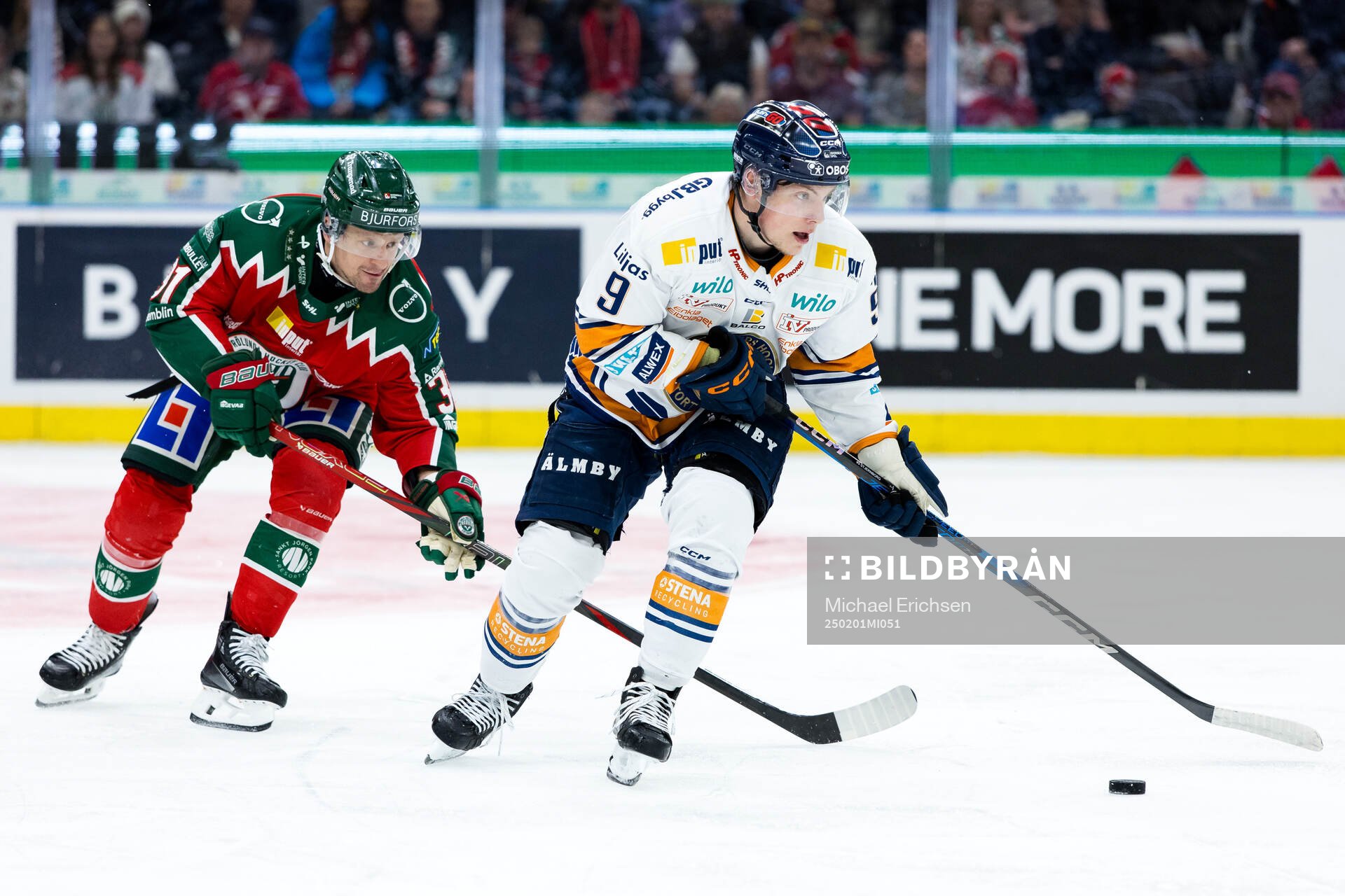 Frölundas Nicklas Lasu och Växjös Victor Stjernborg