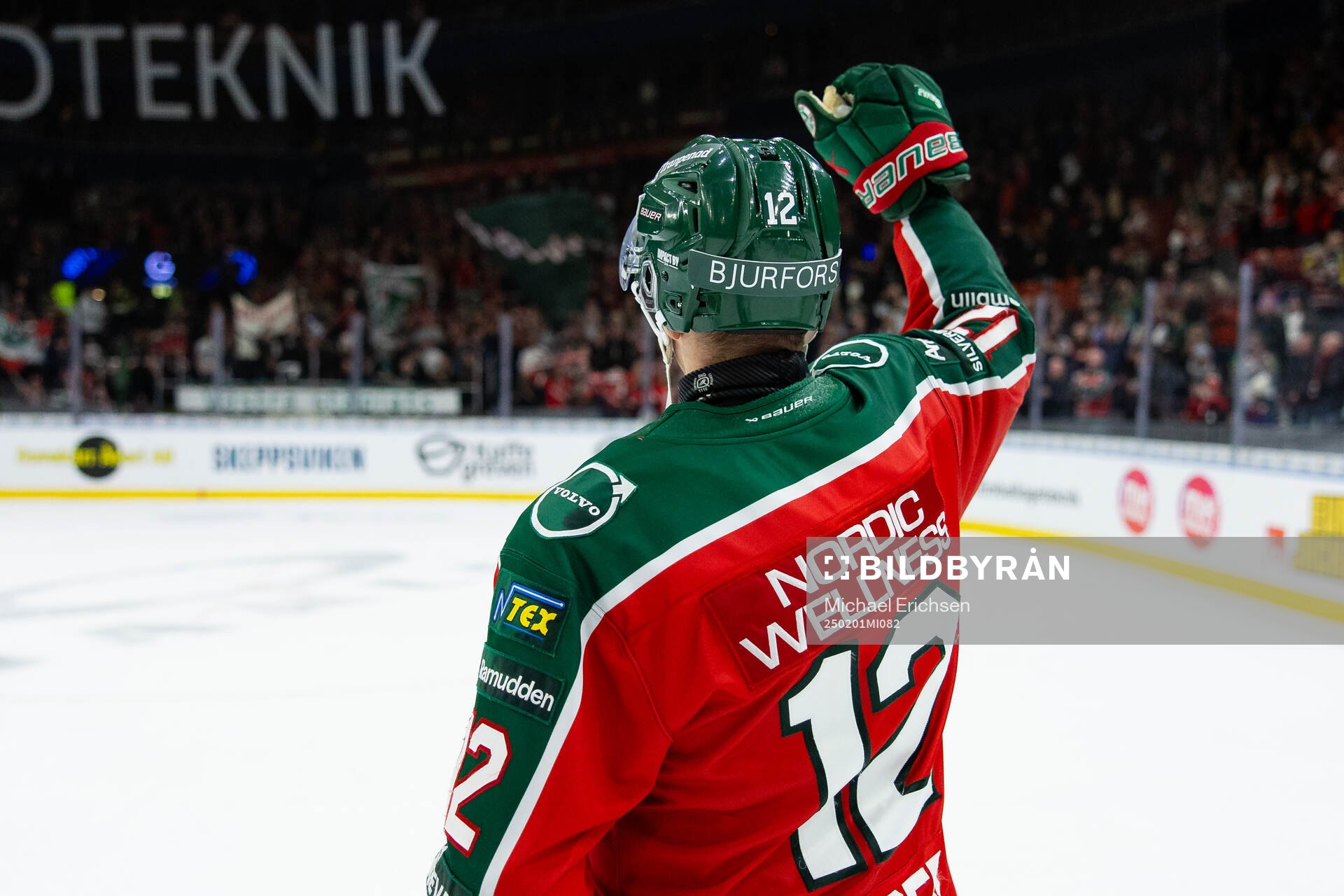 Frölundas Max Friberg jublar