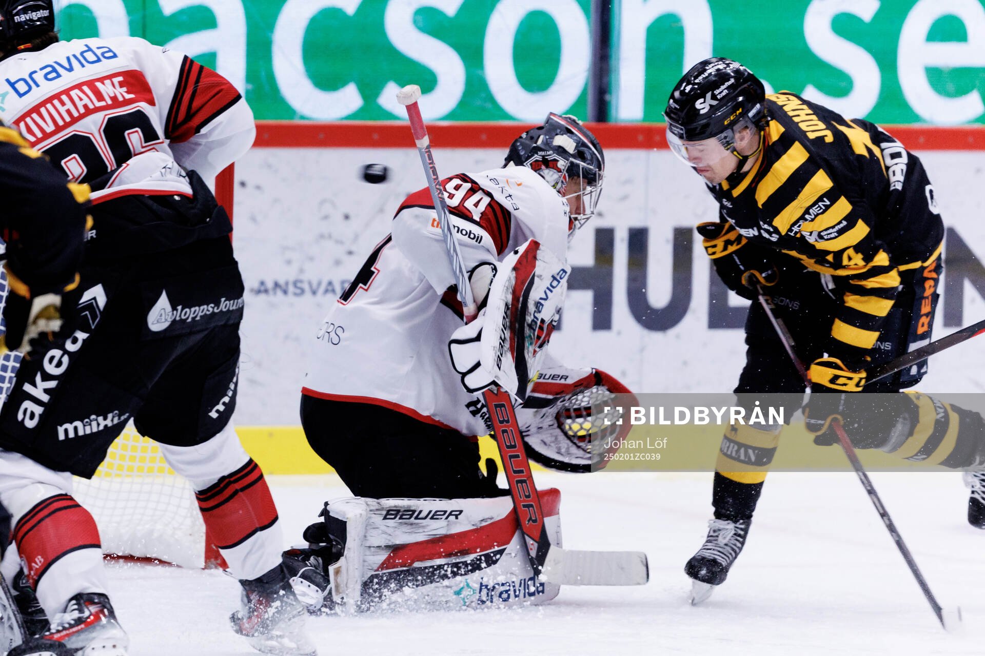 Malmö Redhawks målvakt Marek Langhamer och Skellefteås