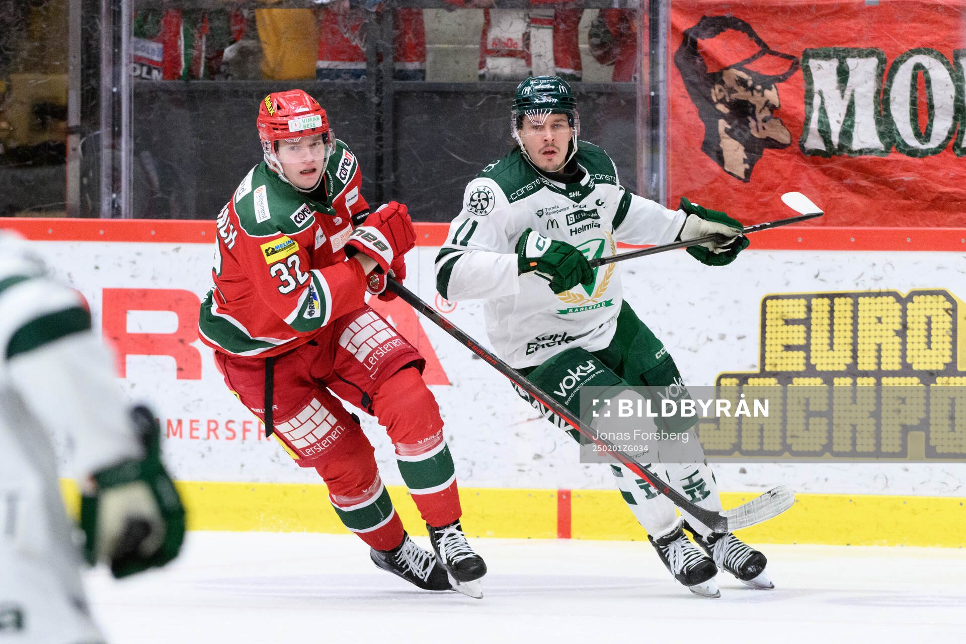under ishockeymatchen i SHL mellan Modo och Färjestad
