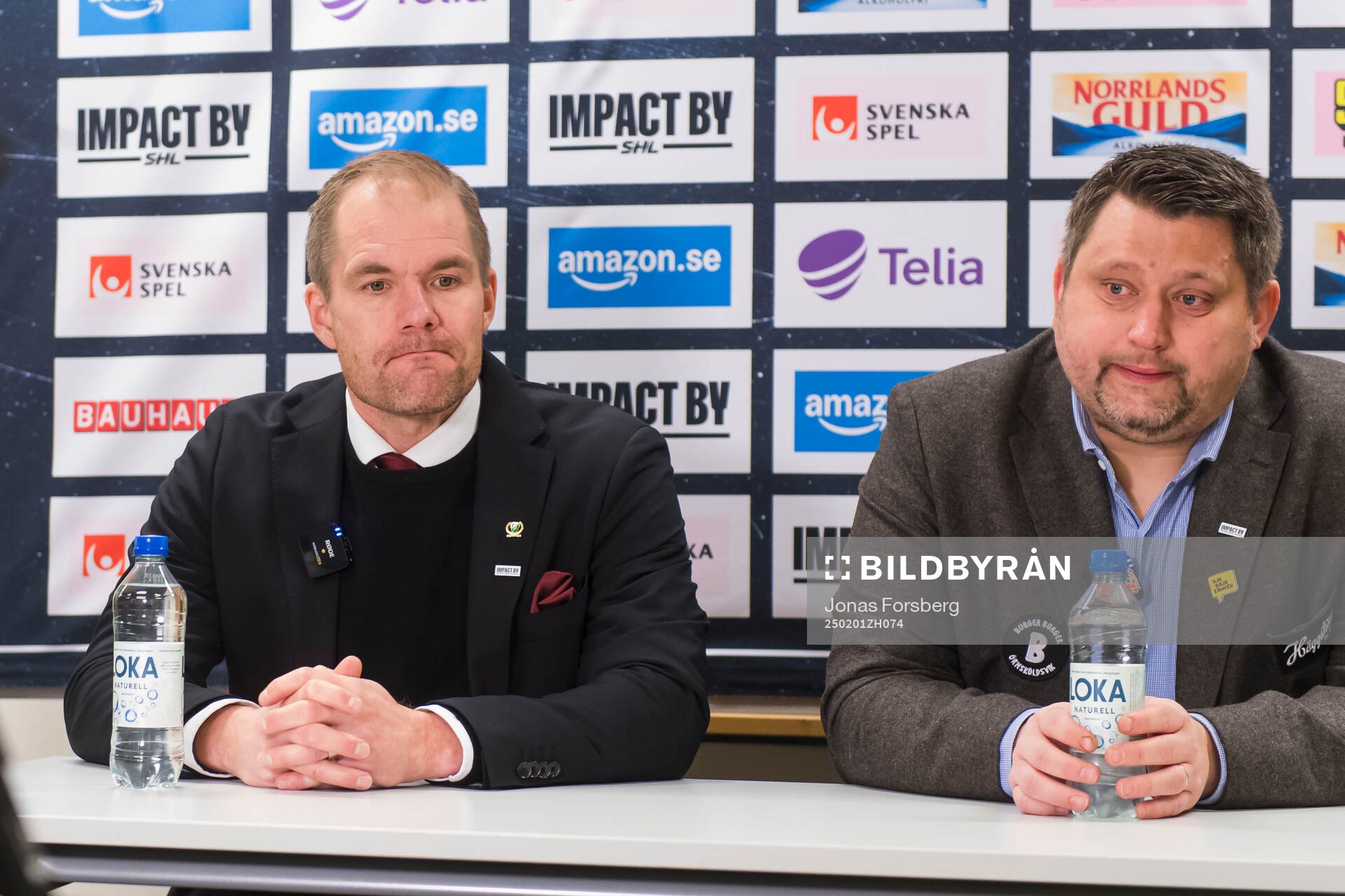 Färjestads tränare Thomas Mitell och Modos tränare
