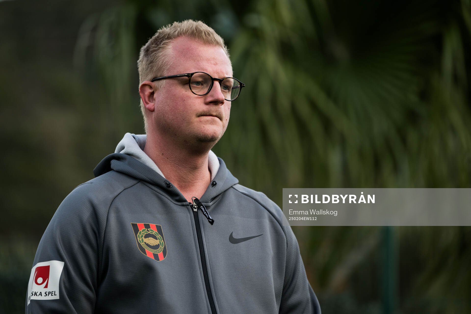 Sports director Philip Berglund of Brommapojkarna after the friendly football match between Brommapojkarna and Fredrikstad on February 4, 2025 in Marbella.