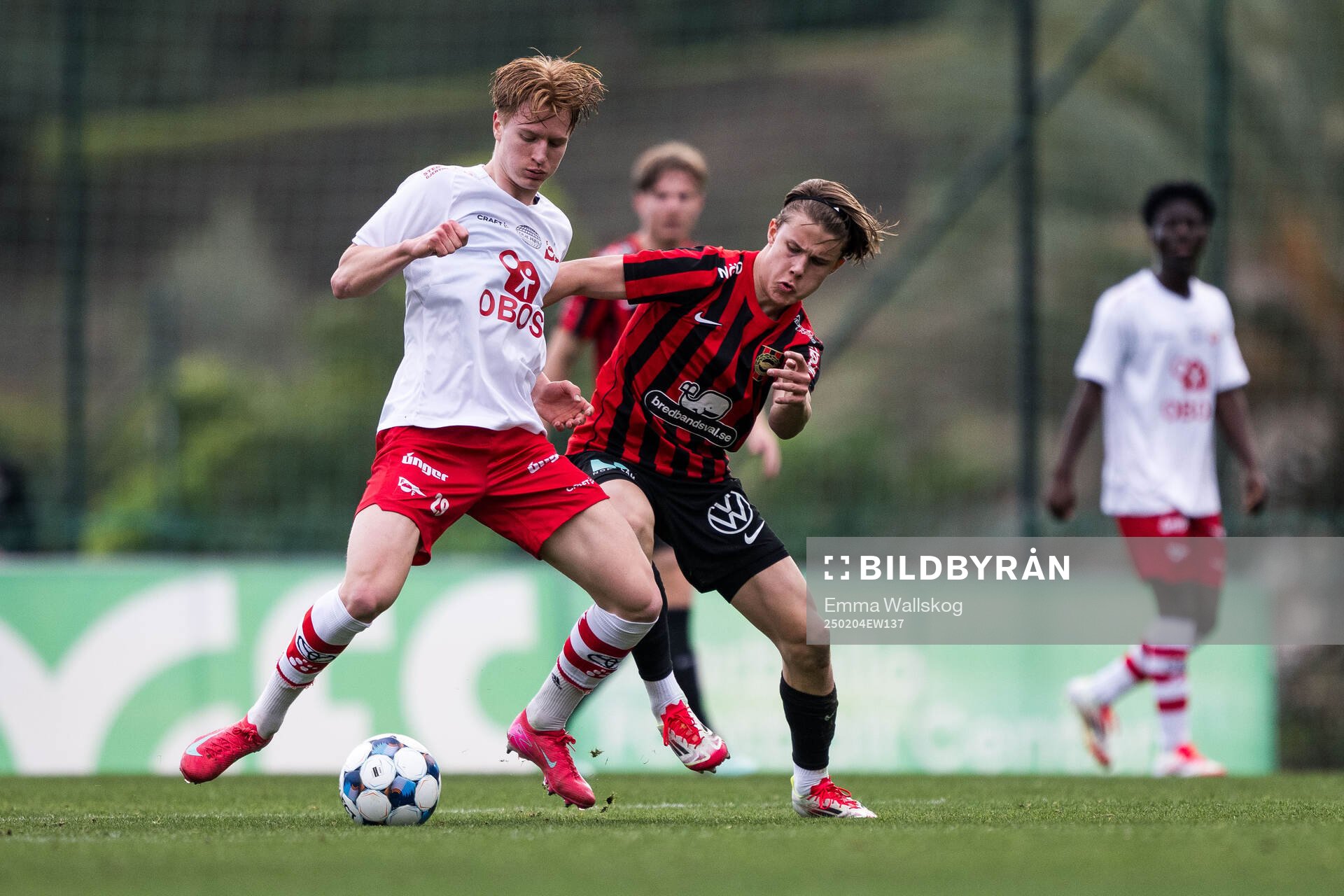 Jarle Petzold of Fredrikstad and Love Arrhov of