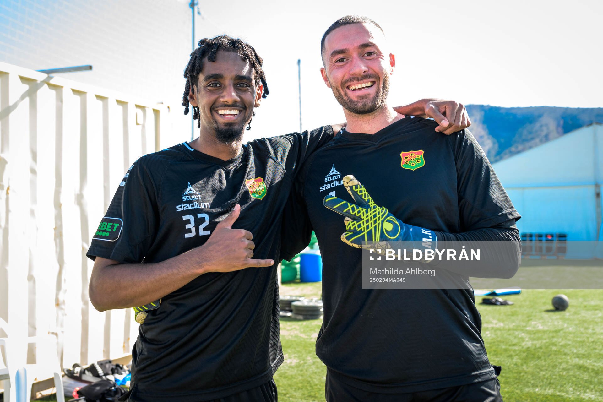 GAIS Harun Ibrahim och målvakt Mergim Krasniqi
