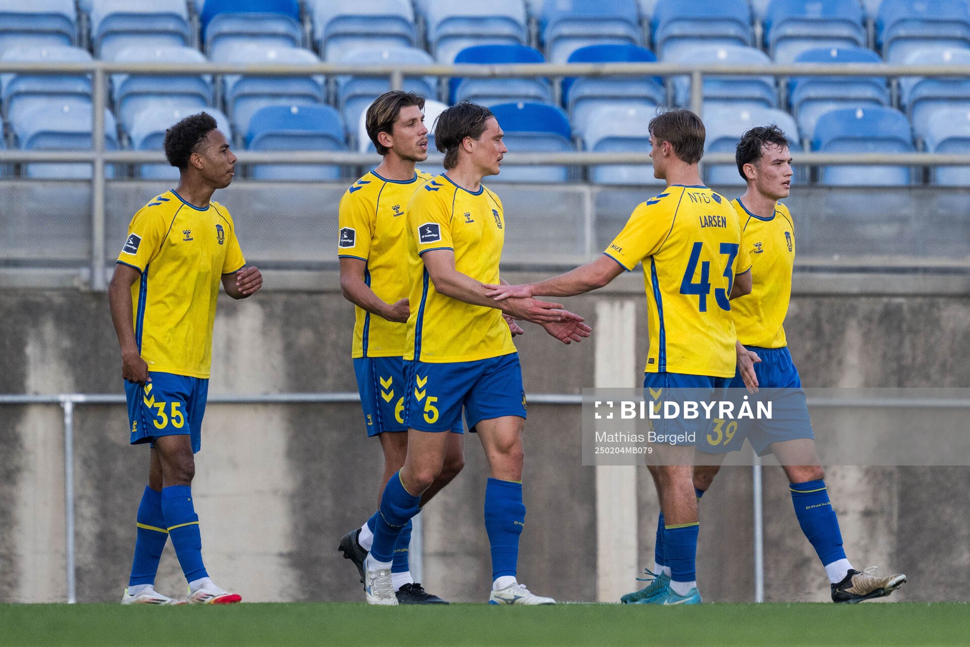 Rasmus Lauridsen of Brøndby celebrates