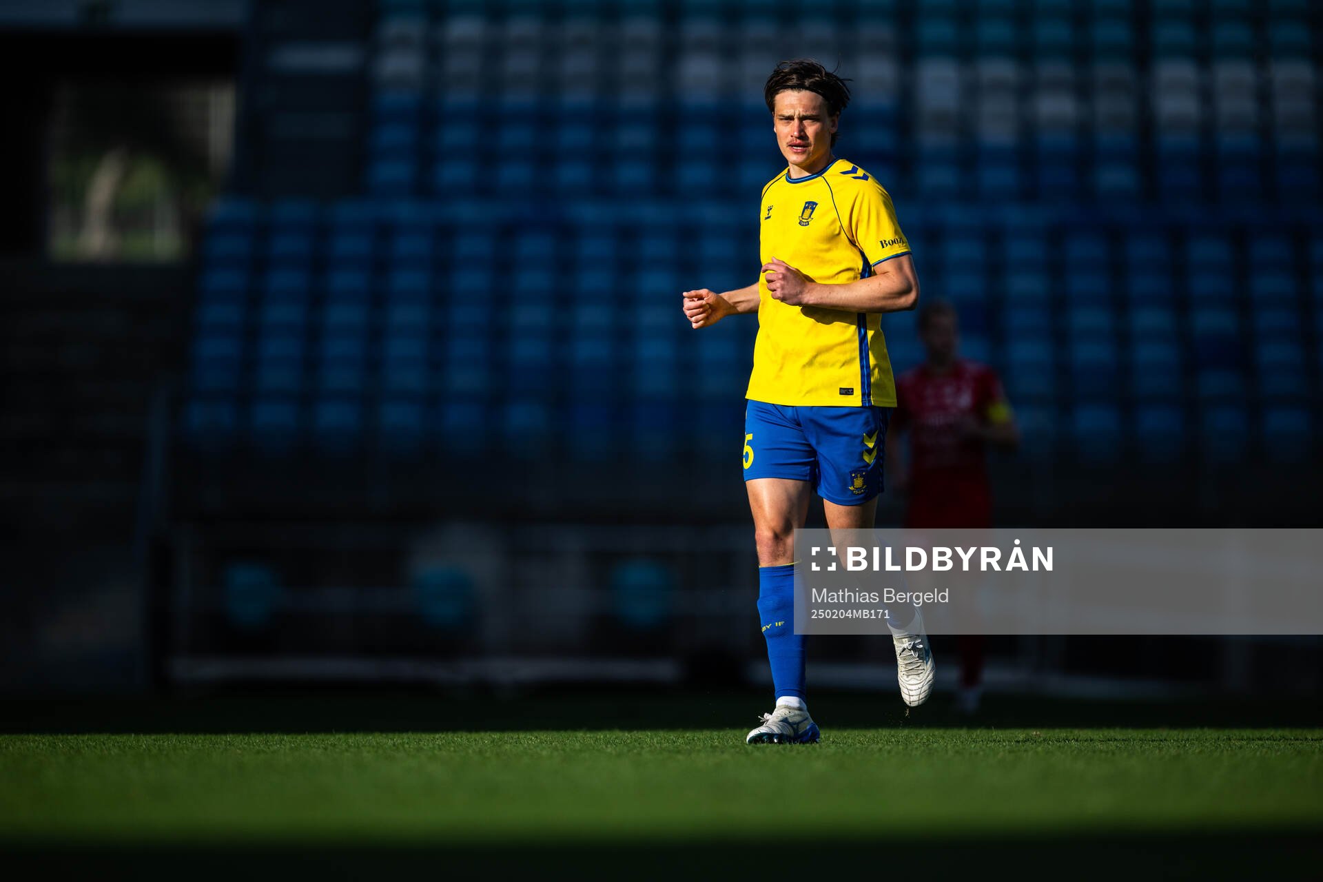 Rasmus Lauridsen of Brøndby during the Atlantic Cup football match between Brøndby and Värnamo on February 4, 2025 in Faro. 
