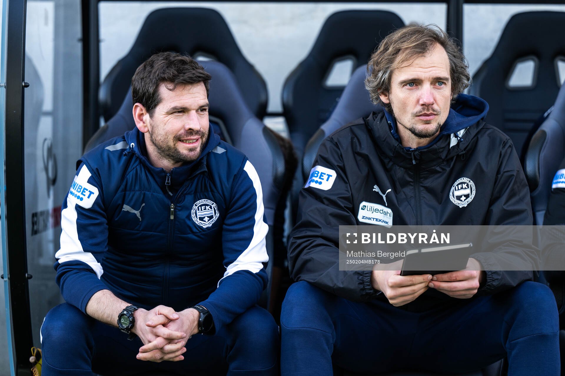 Head coach Ferran Sibila and head coach Robin Asterhed