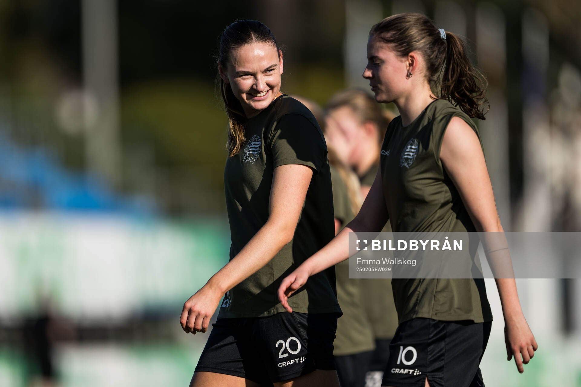 Hammarbys Vilde Hasund och Smilla Vallotto