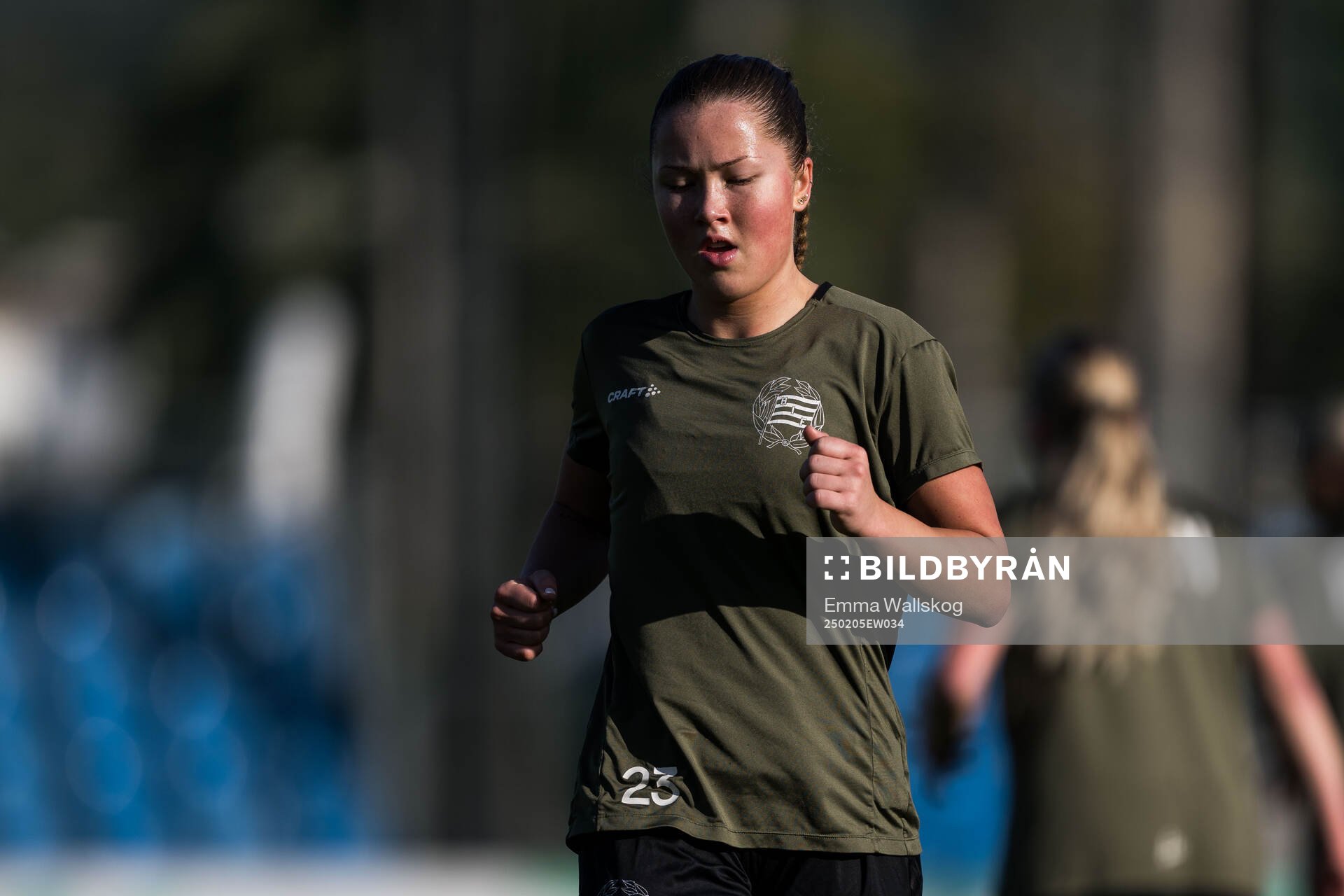 Hammarbys Ida Karlsson under en träning den 5 februari 2025 i Marbella. 
