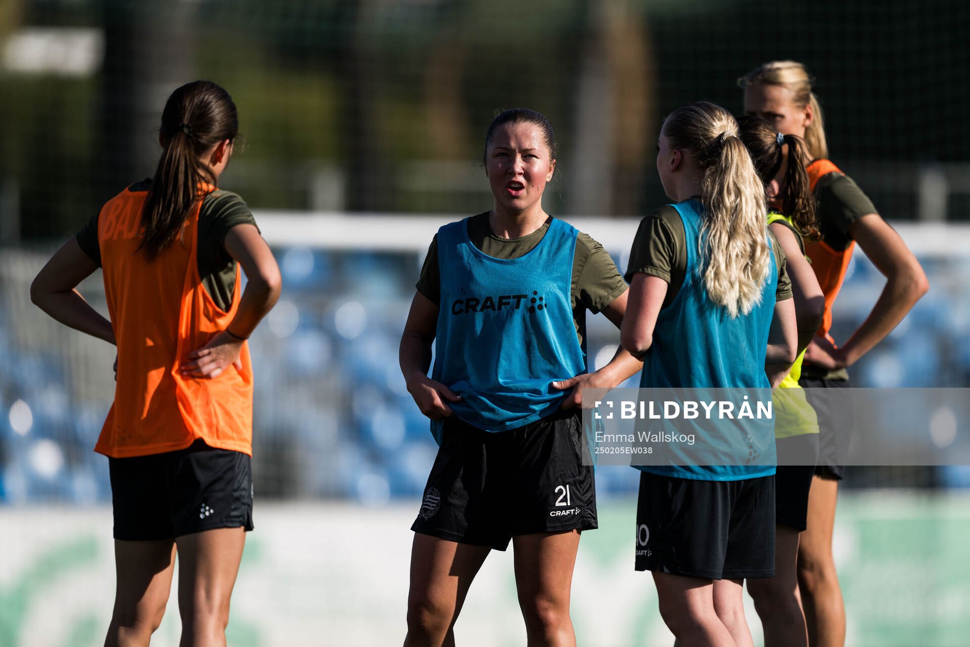 Hammarbys Ida Karlsson under en träning den 5 februari 2025 i Marbella. 
