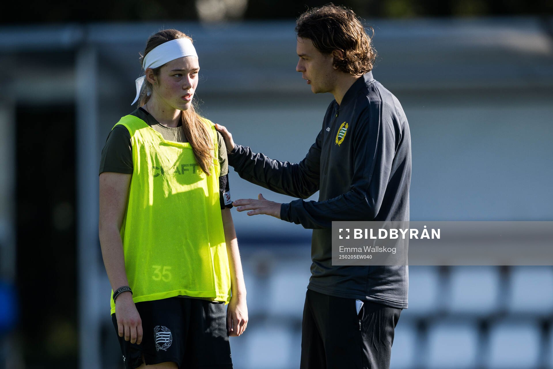 Hammarbys Roos Huitzing och assisterande tränare Marcus