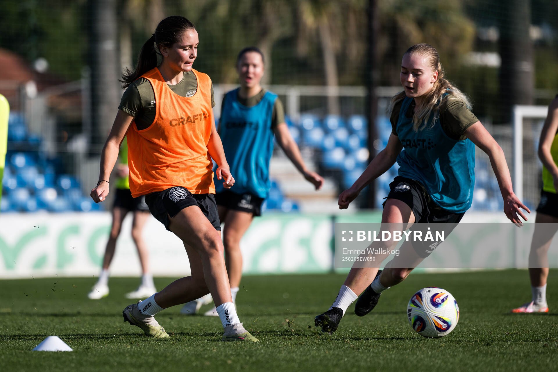 Hammarbys Vera Blom och Sally Nylén