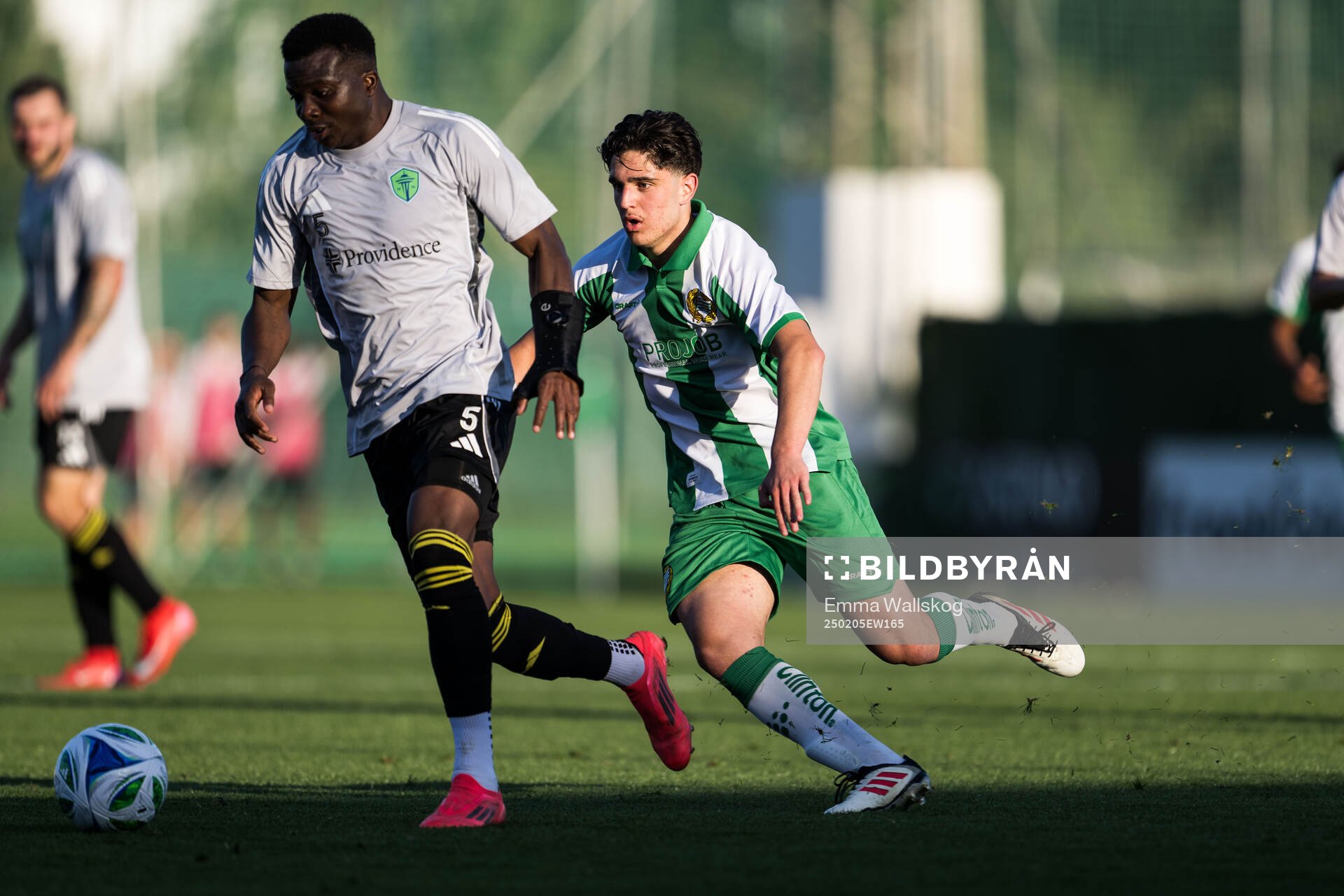 Nouhou of Seattle Sounders FC and Adrian Lahdo of Hammarby