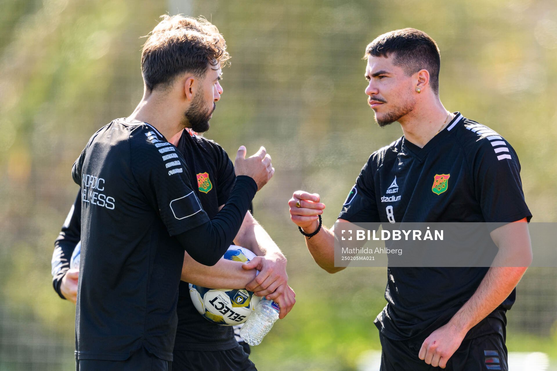GAIS William Milovanovic under en fotbollsträning med GAIS den 5 februari 2025 i Albir. 