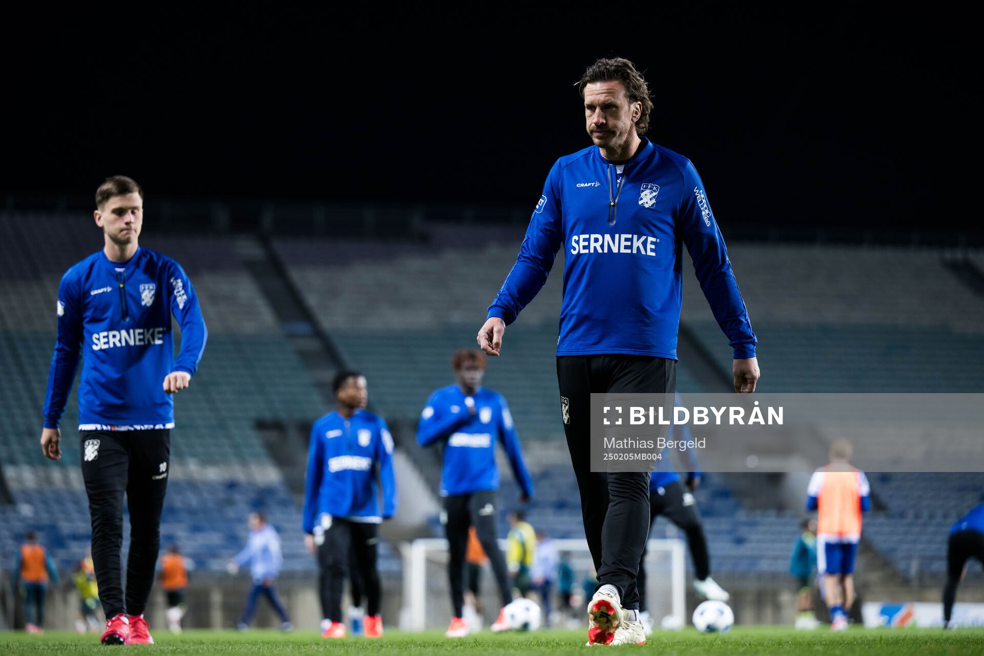 Gustav Svensson of IFK Göteborg ahead ofof the Atlantic