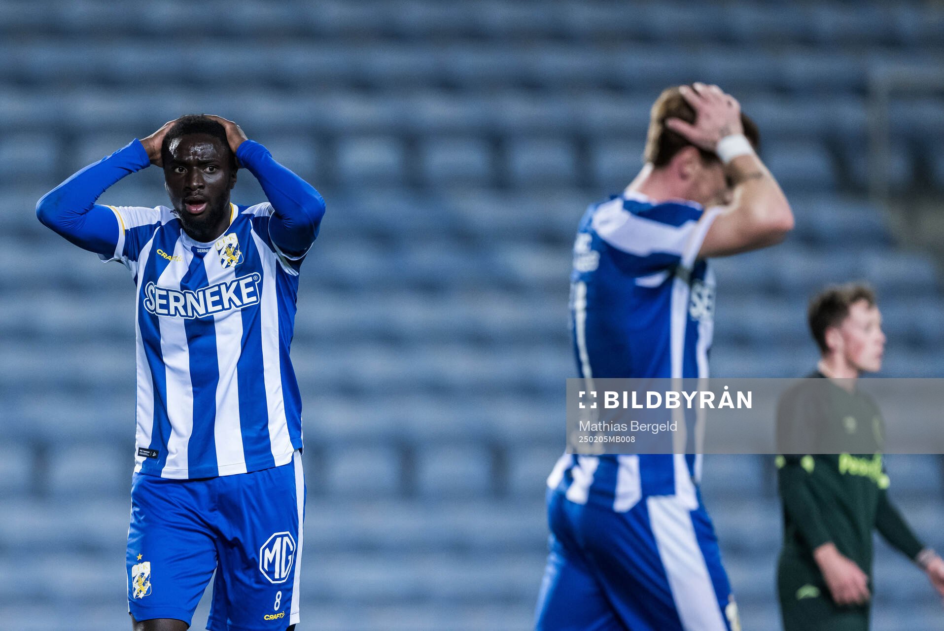 Imam Jagne of IFK Göteborg looks dejected