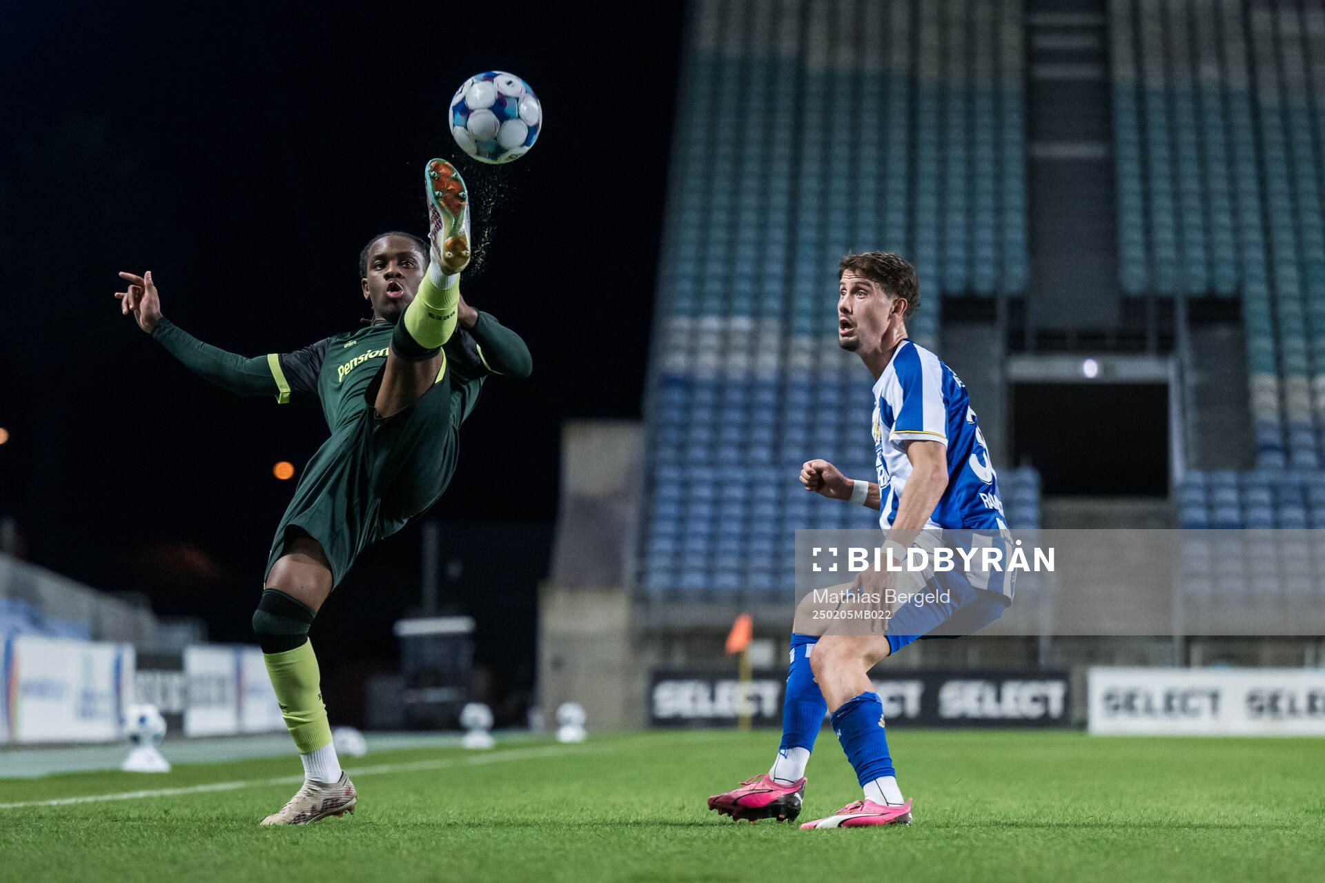 Vonnte Williams of Brentford B and Ramon Pascal Lundqvist