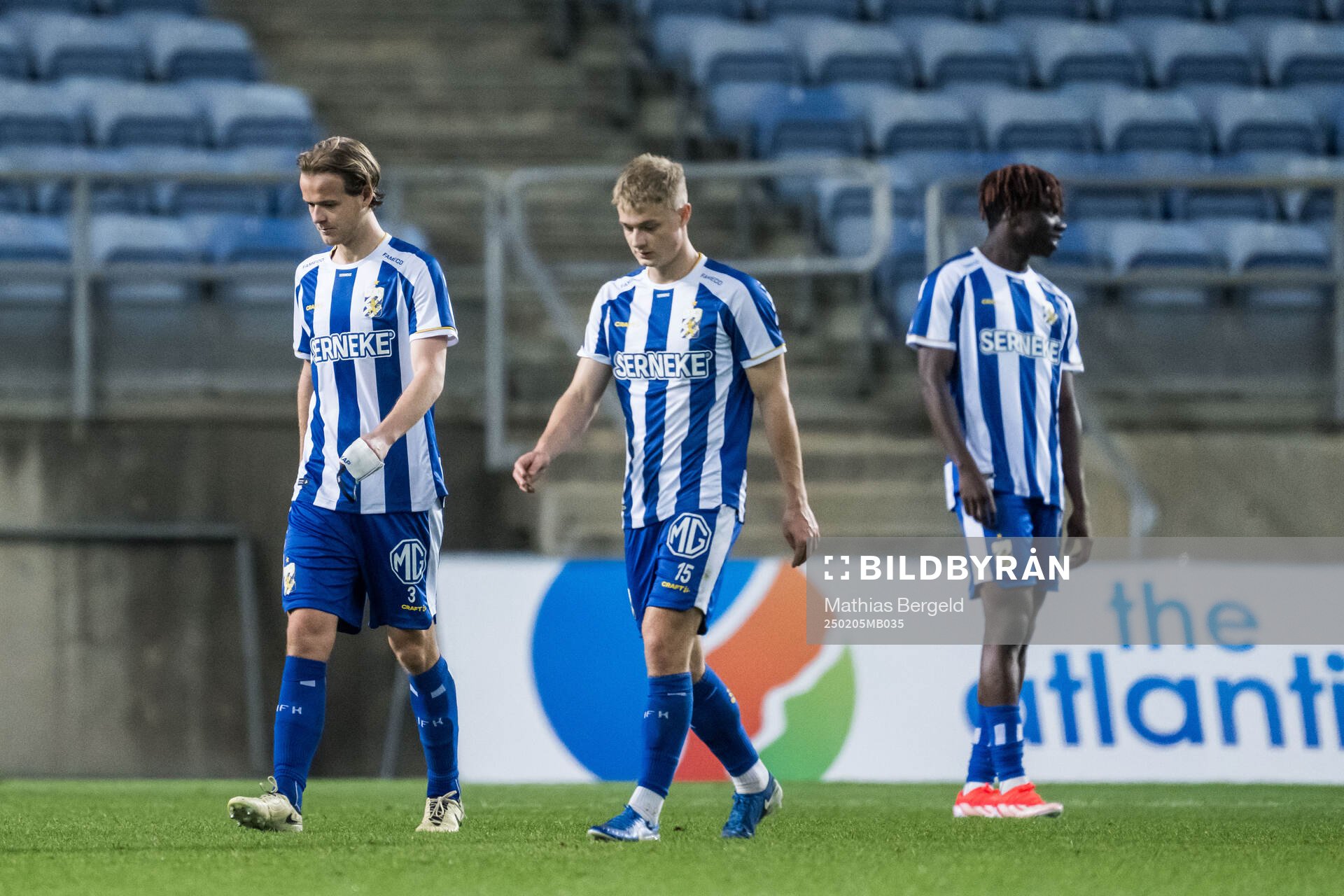 August Erlingmark, David Kruse and Rockson Yeboah of IFK
