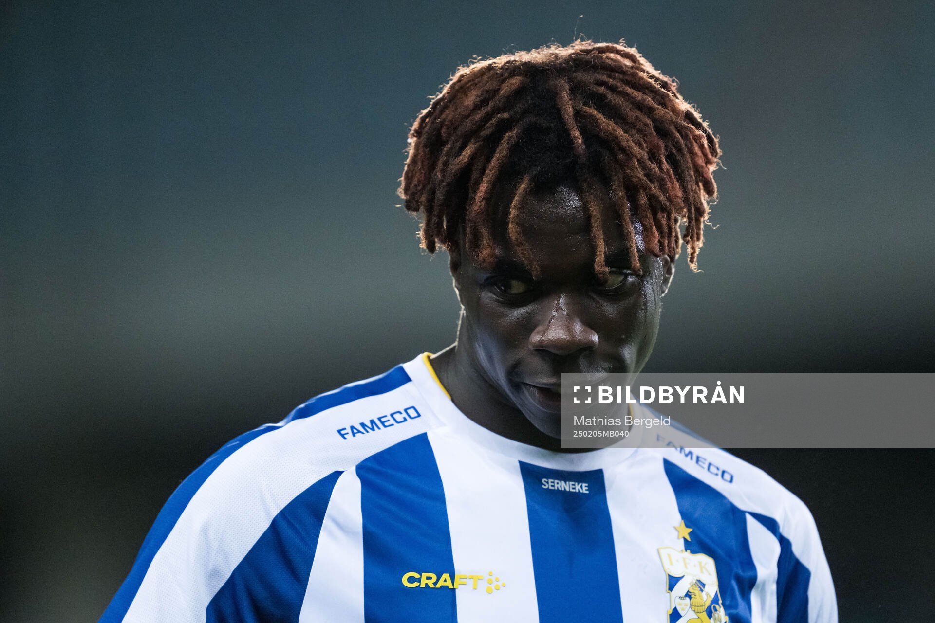 Rockson Yeboah of IFK Göteborg looks dejected