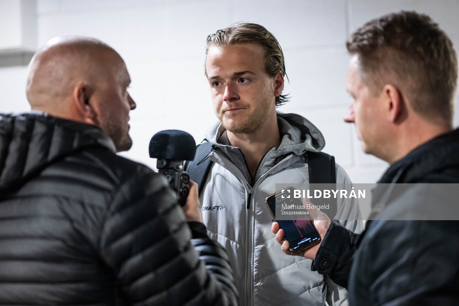 August Erlingmark of IFK Göteborg is interviewed