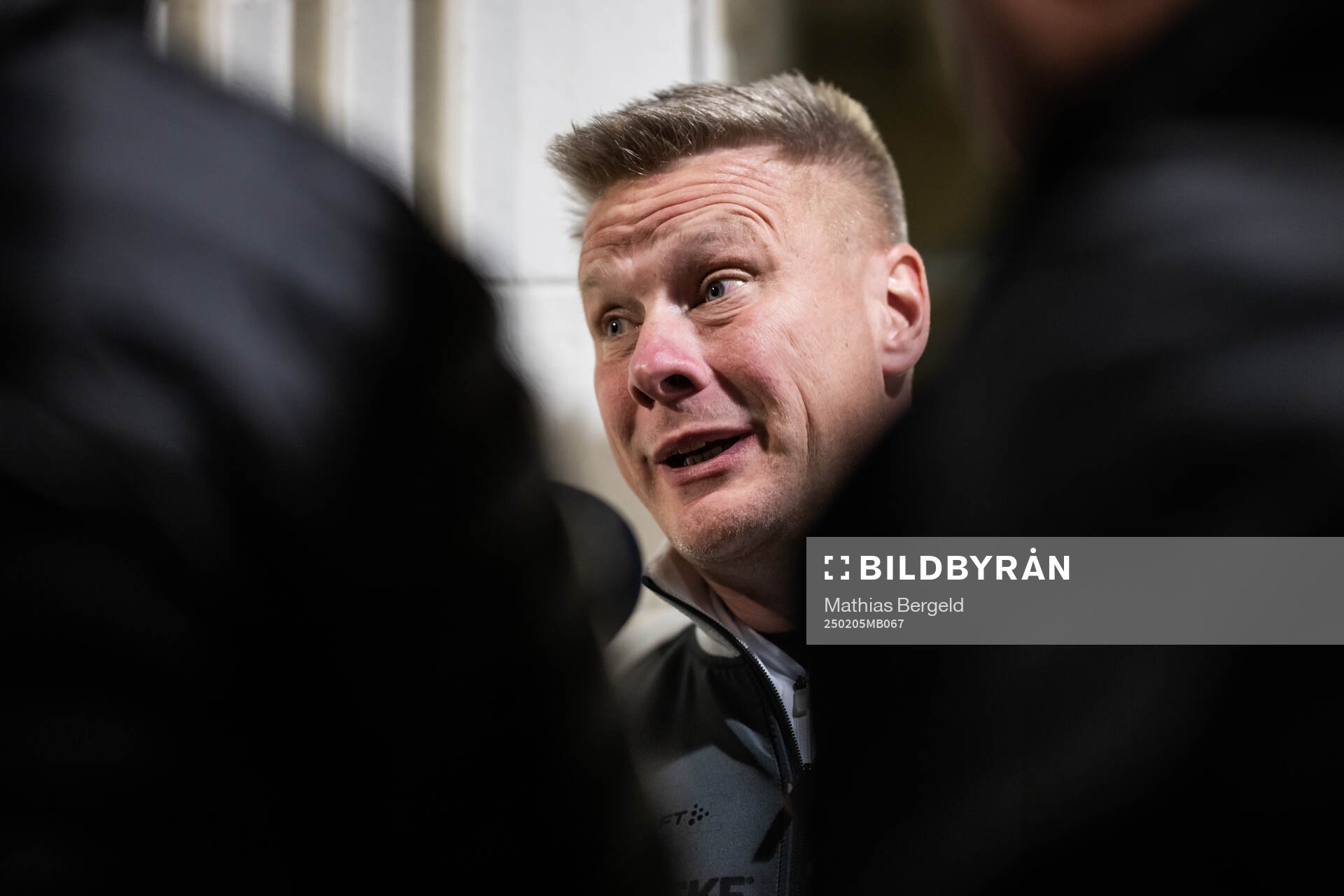 Head coach Stefan Billborn of IFK Göteborg is interviewed