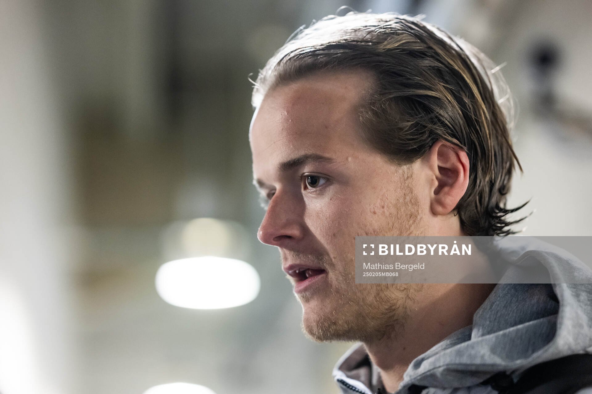 August Erlingmark of IFK Göteborg is interviewed