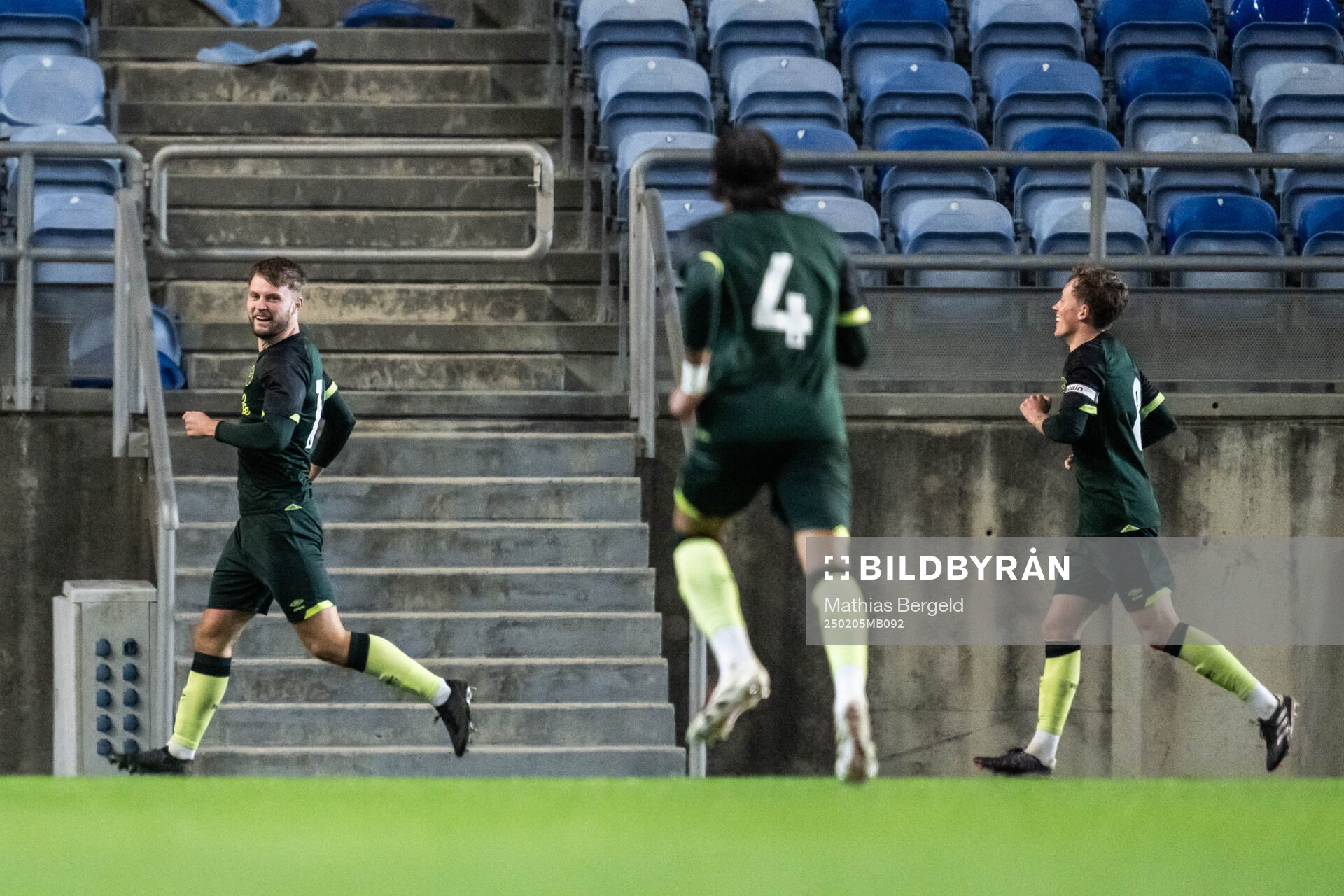 Caelan Avenell of Brentford B celebrates after scoring 1-2 during the Atlantic Cup football match between IFK Göteborg and Brentford B on February 5, 2025 in Faro.