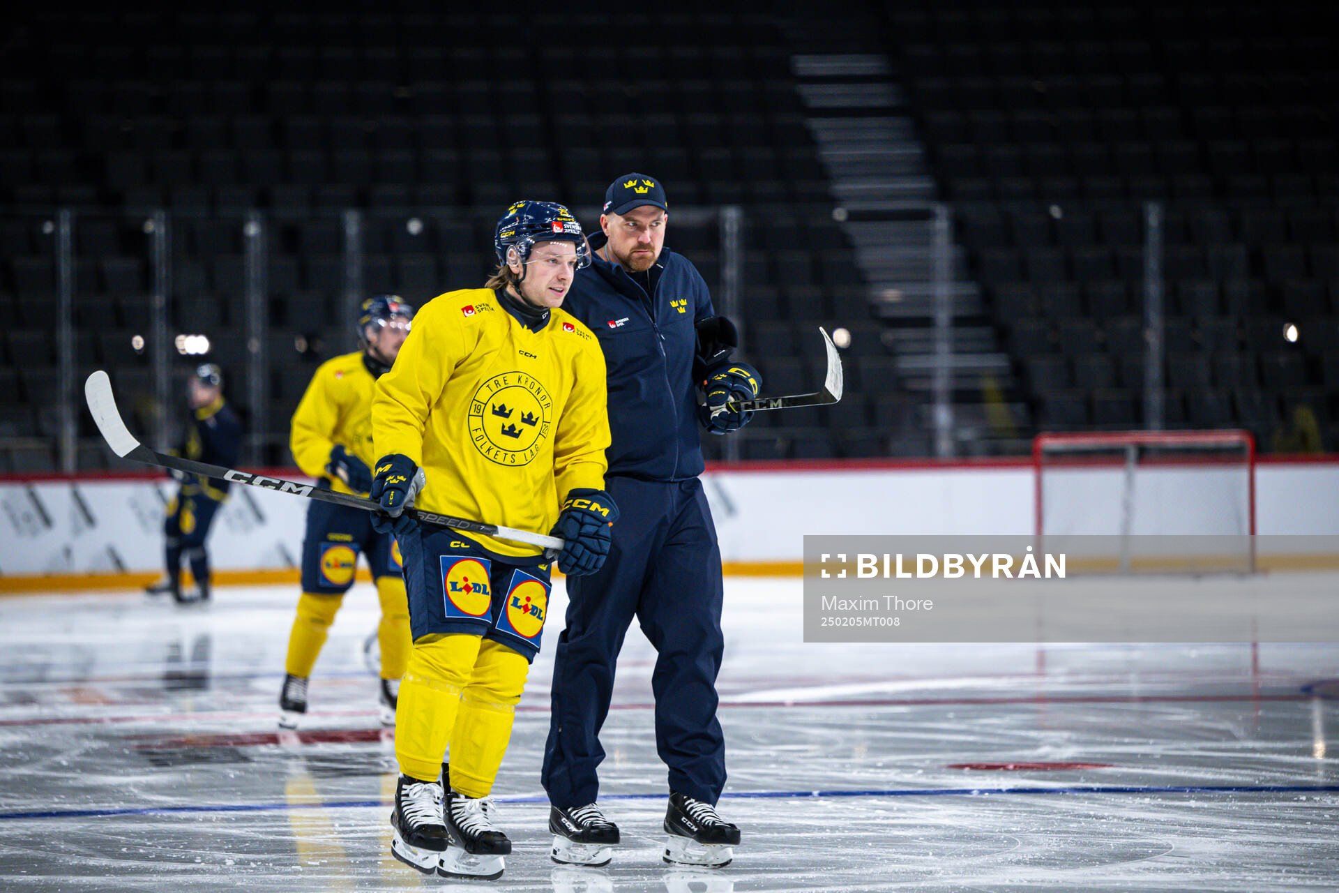 Oskar Steen and assistant coach Gereon Dahlgren of the