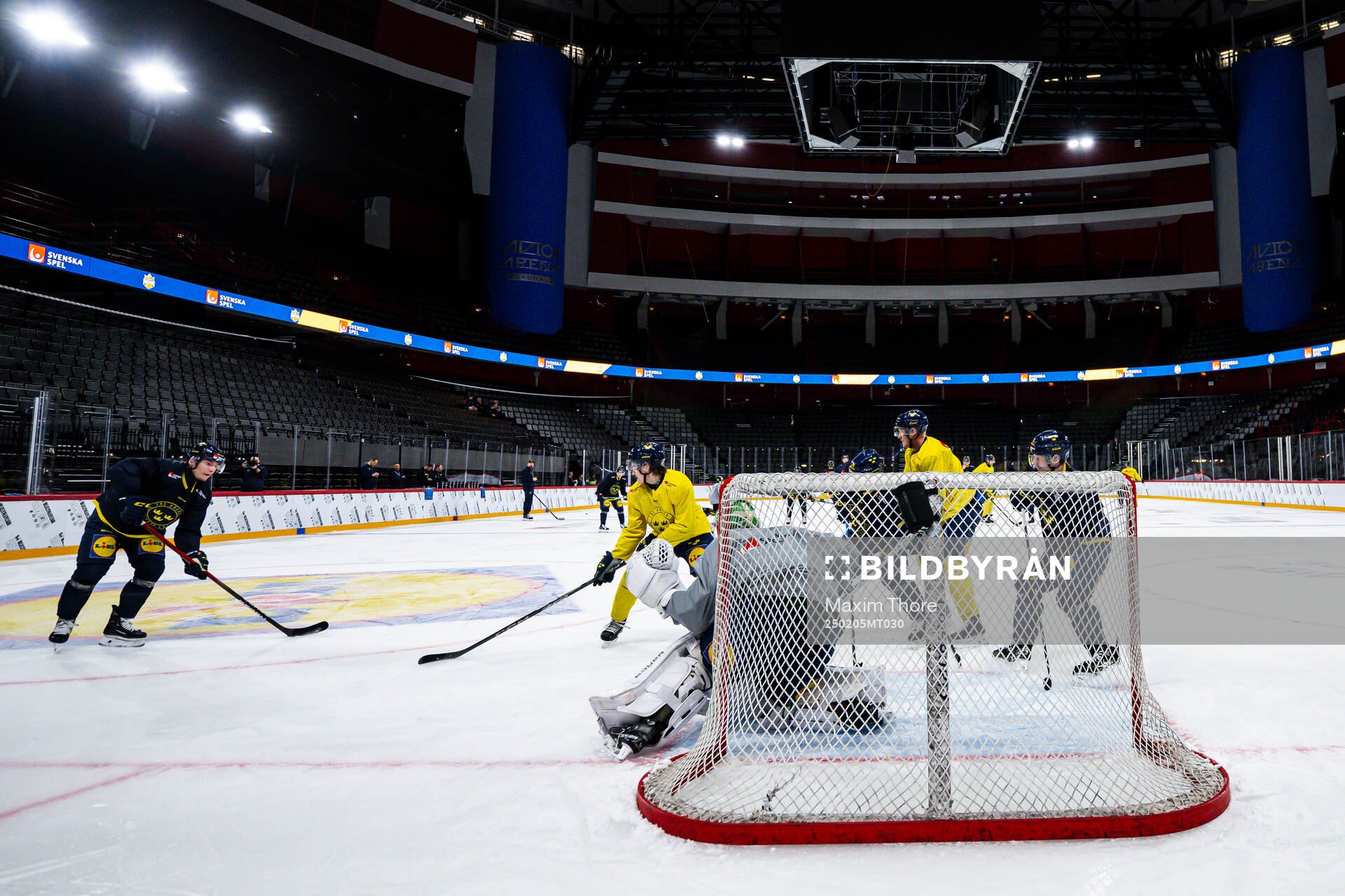 Lias Andersson of the Swedish national ice hockey team at a