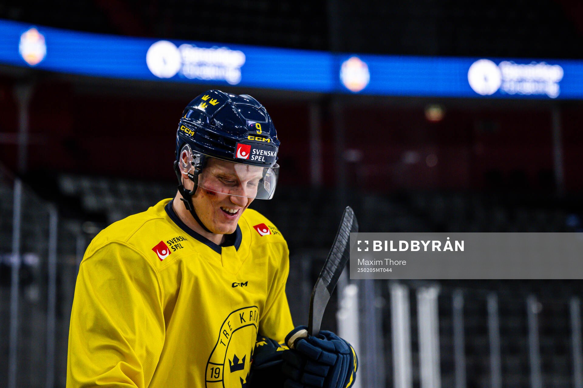 Gabriel Carlsson of the Swedish national ice hockey team at